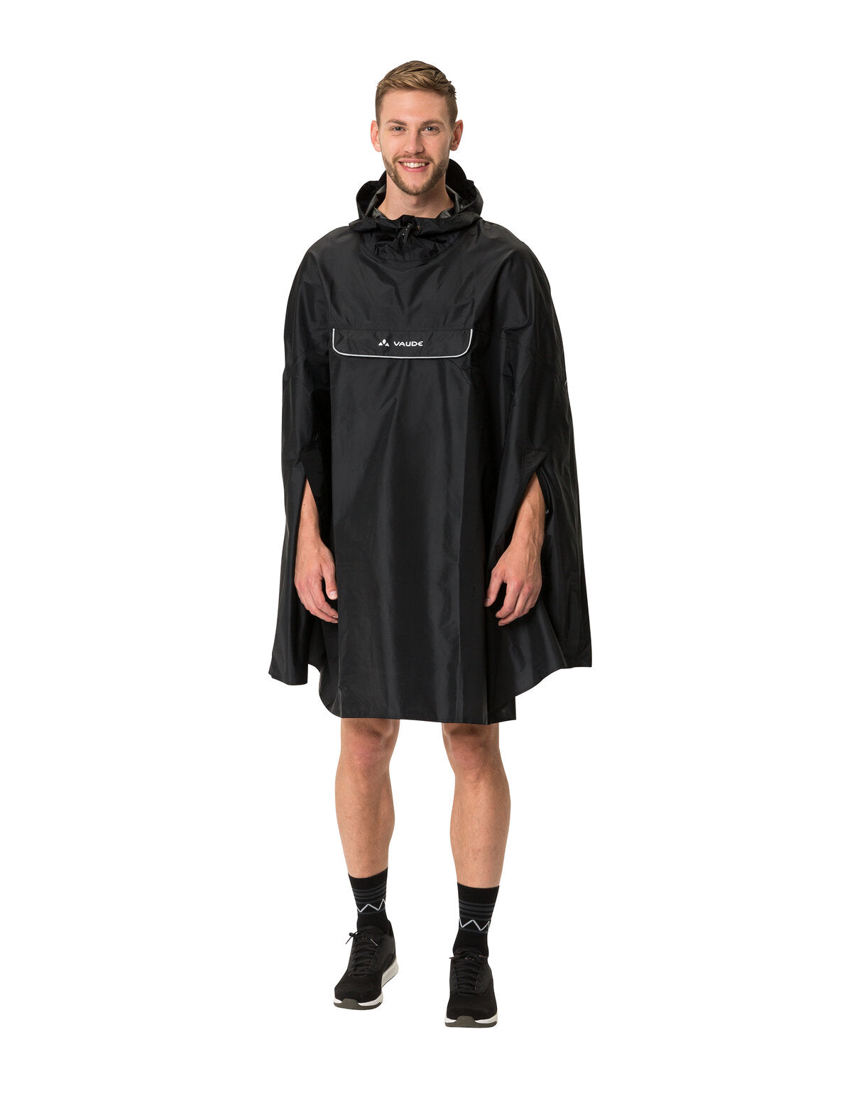 VAUDE Valdipino poncho zwart