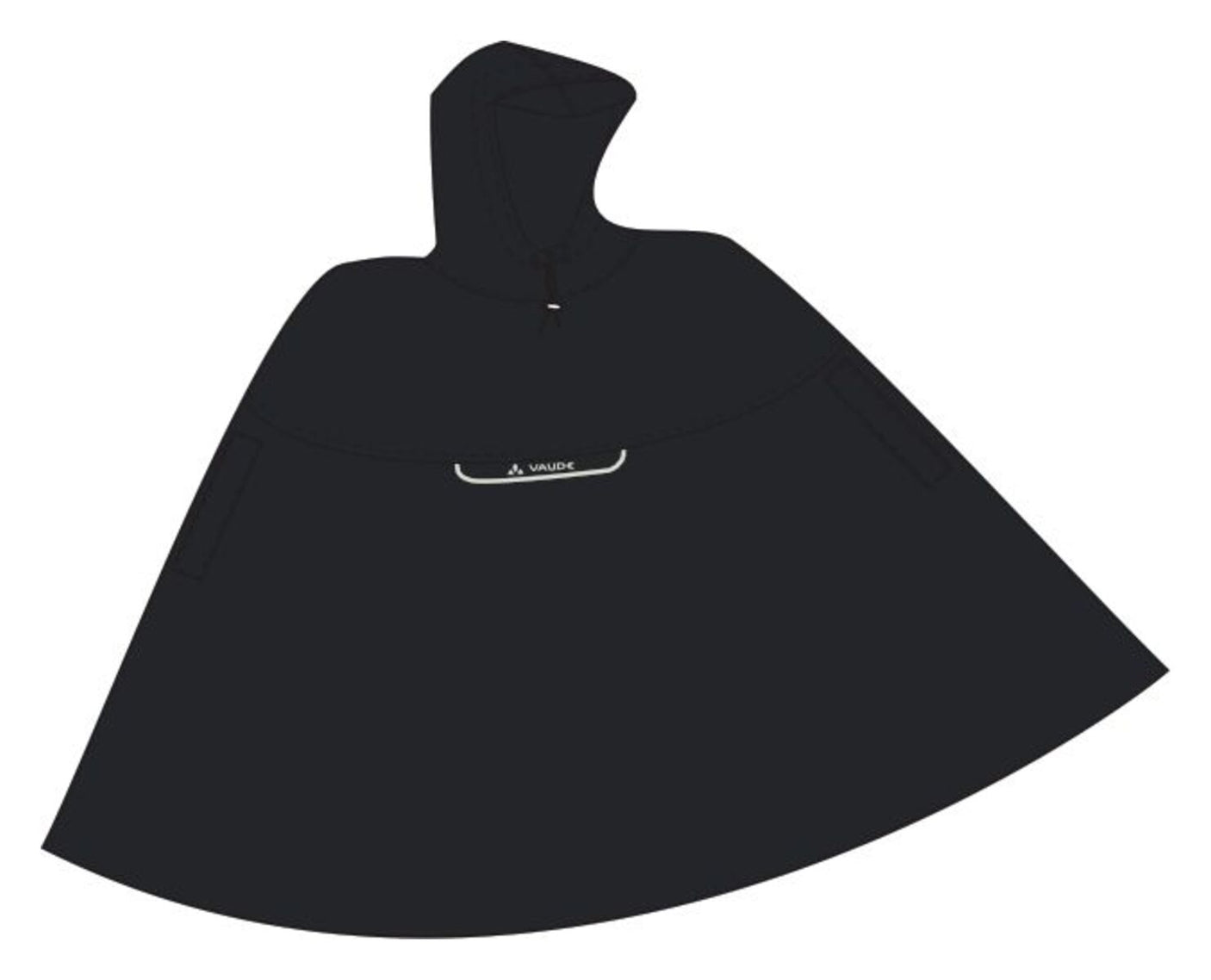 VAUDE Valdipino poncho zwart