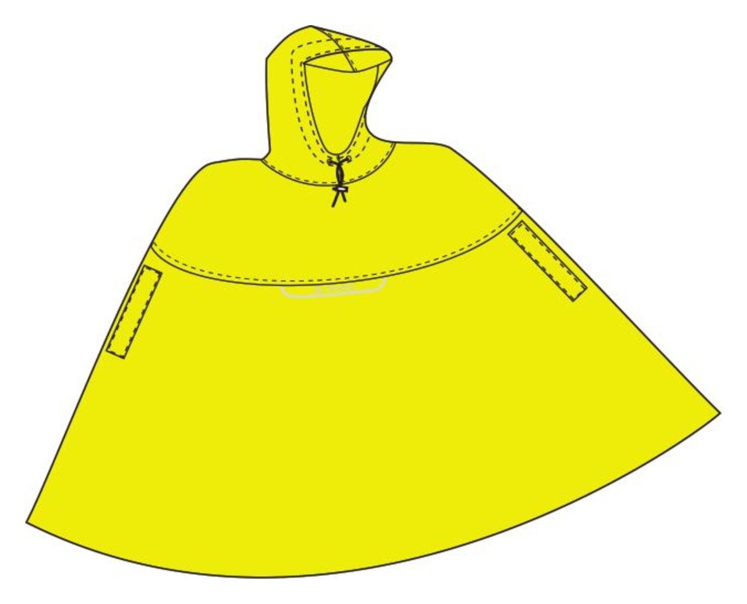 VAUDE Valdipino poncho geel