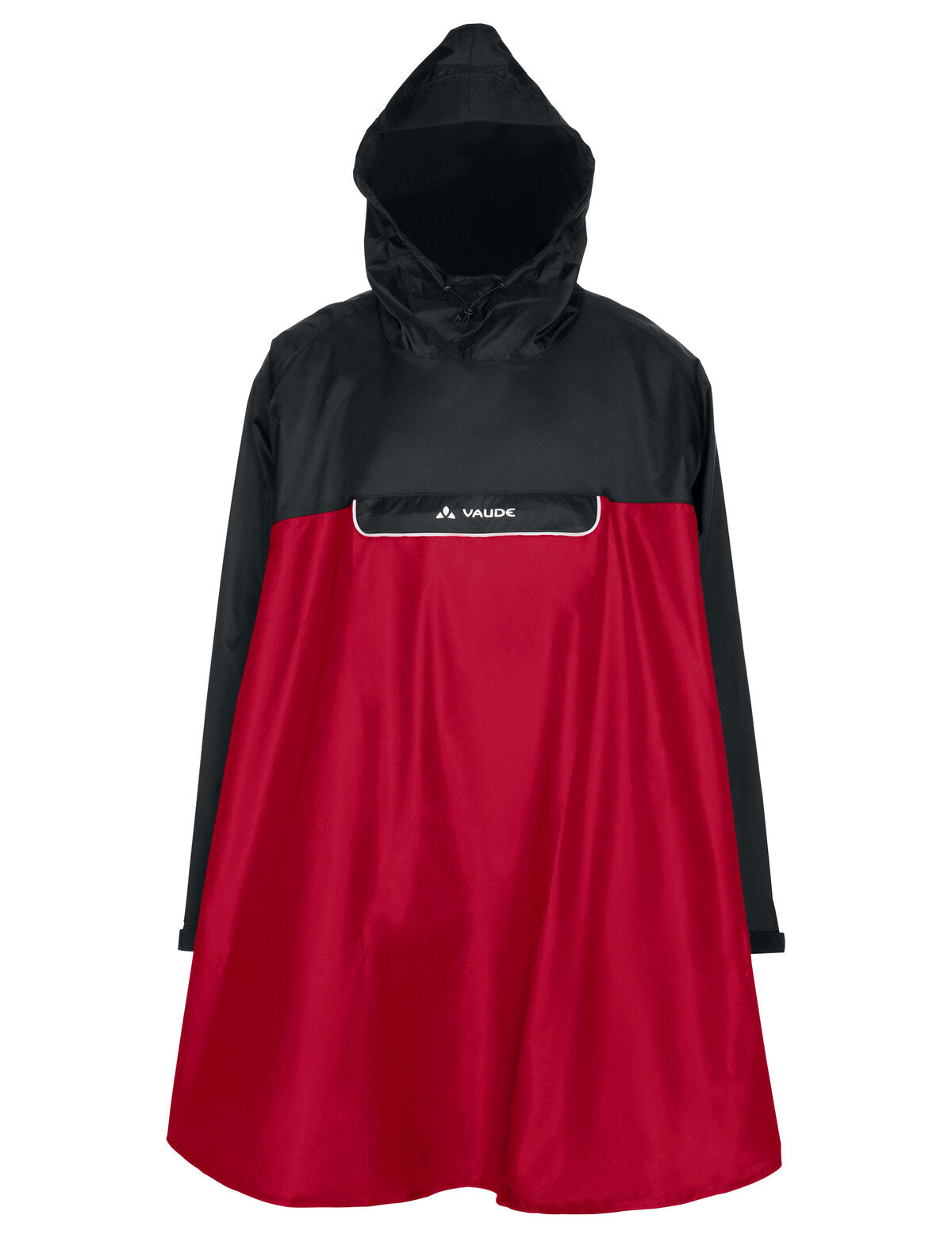 VAUDE Valero poncho rood/zwart