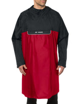 VAUDE Valero poncho rood/zwart