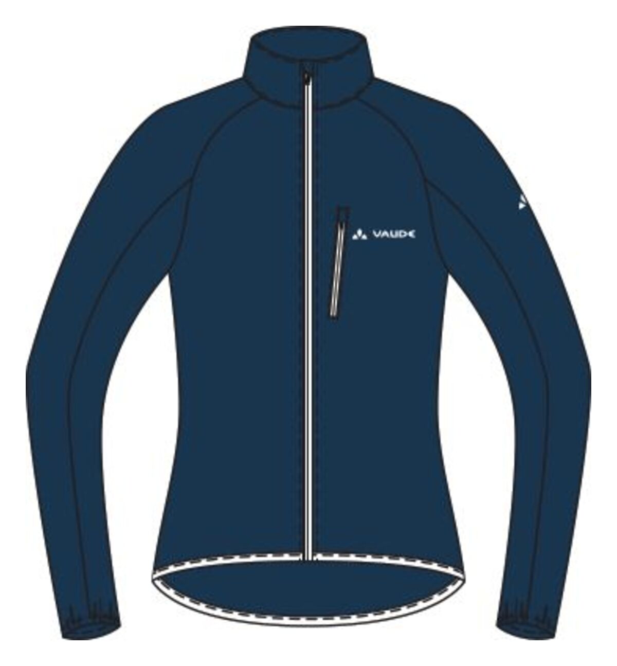 VAUDE Drop III jas dames blauw