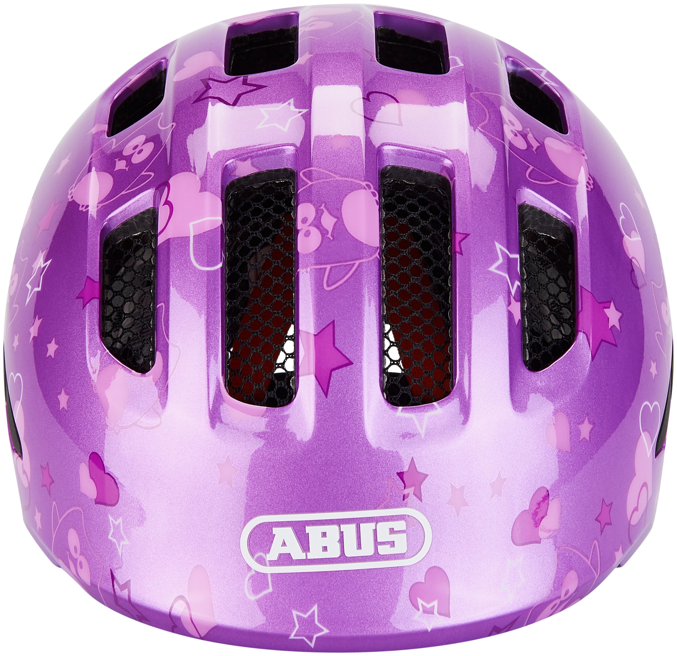 ABUS Smiley 3.0 Helm Kinderen paarse ster