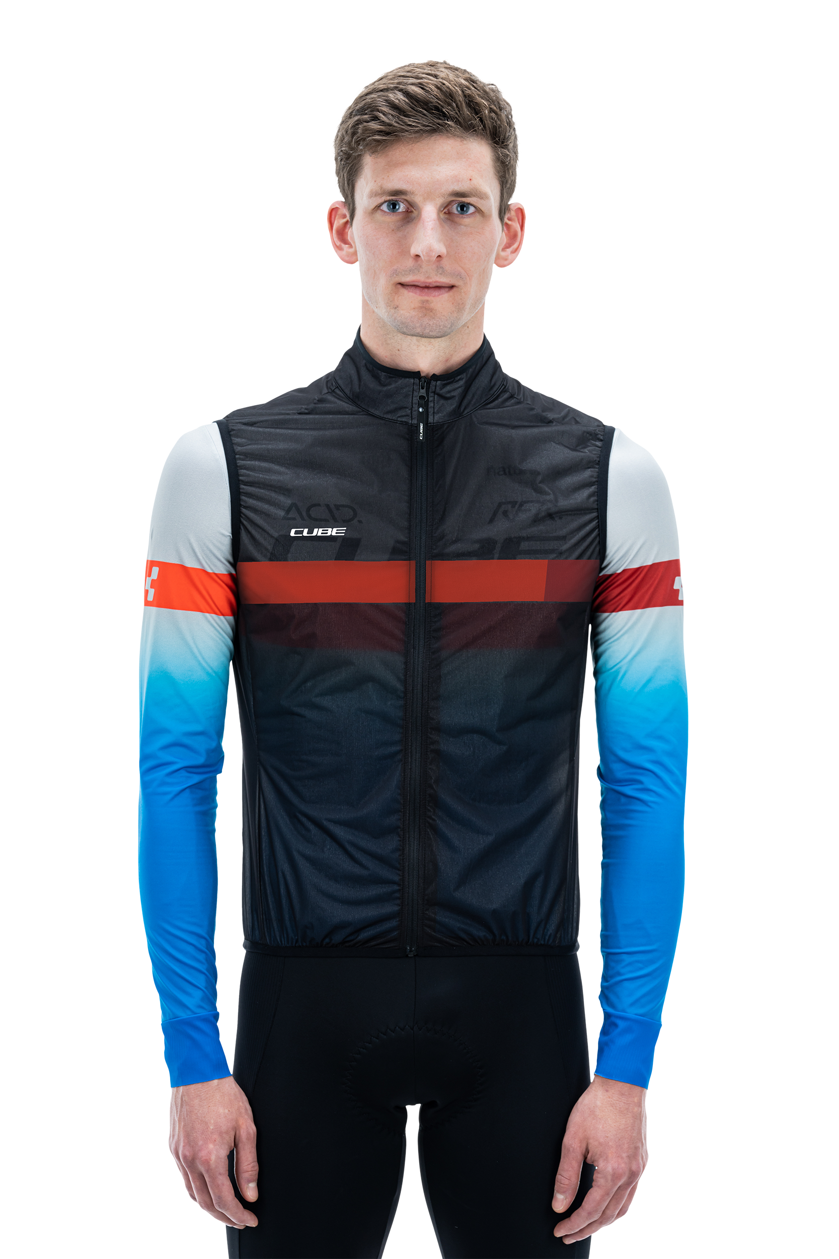 CUBE TEAMLINE windvest zwart