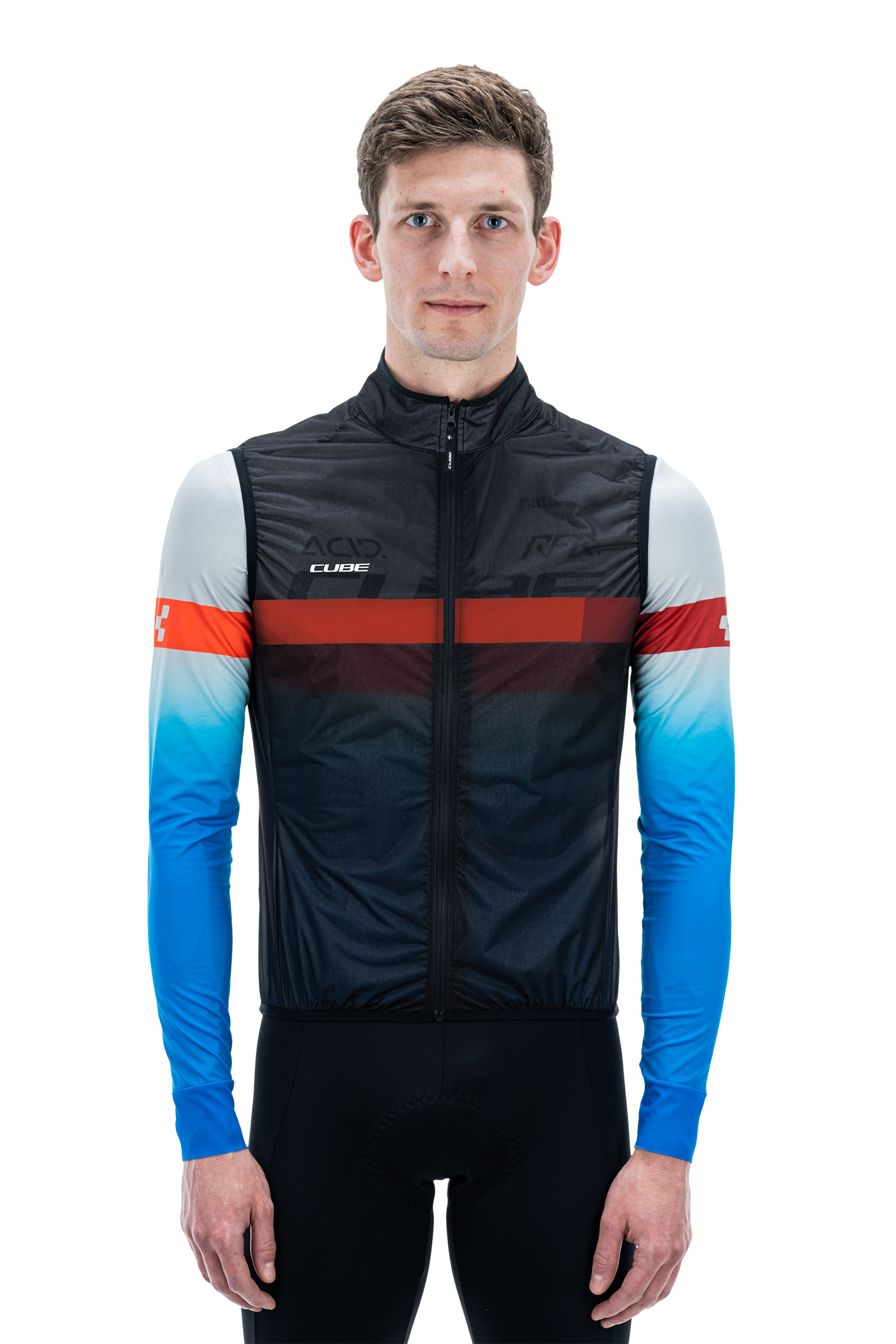 CUBE TEAMLINE windvest zwart