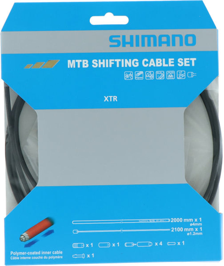 Shimano MTB XTR schakelkabelset 2000mm zwart