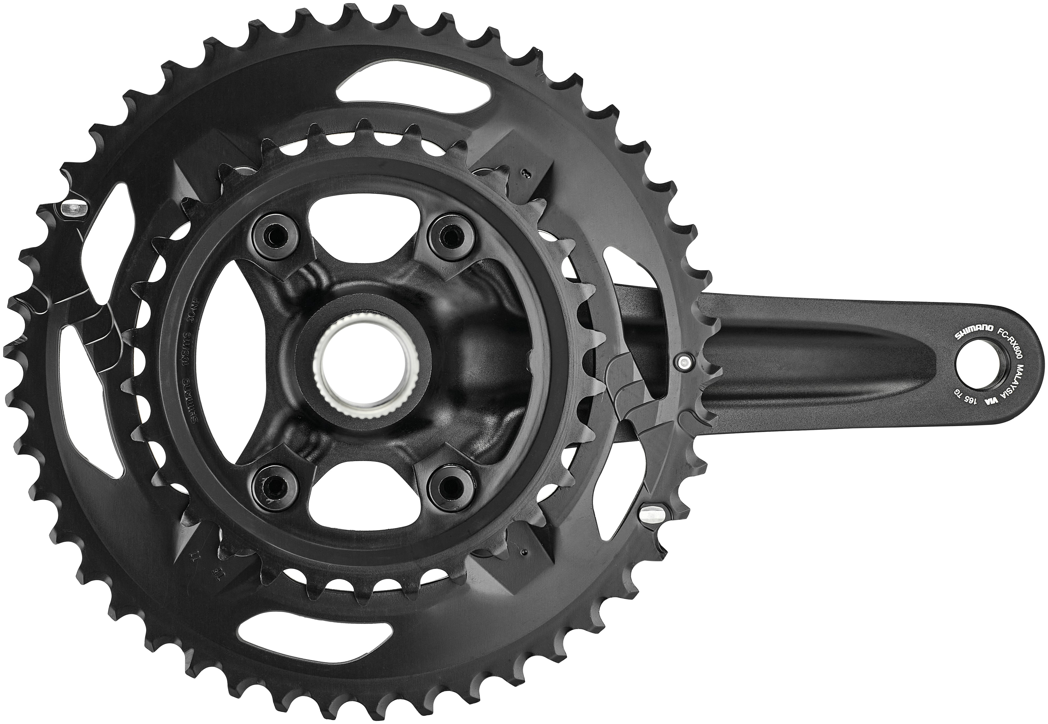 Shimano GRX FC-RX600 crankstel 2x11 46-30T zwart