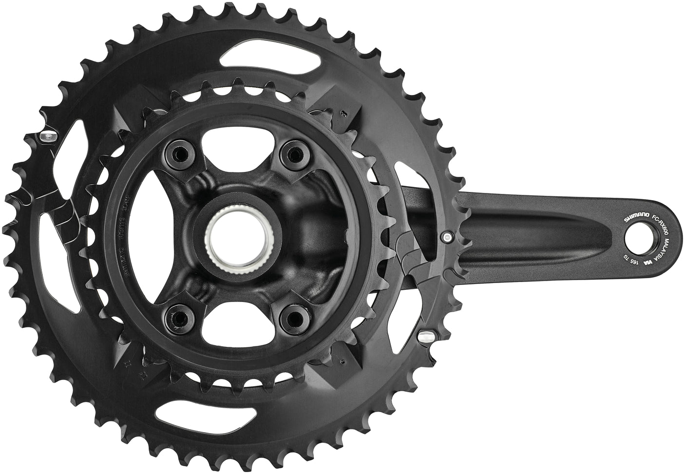 Shimano GRX FC-RX600 crankstel 2x11 46-30T zwart