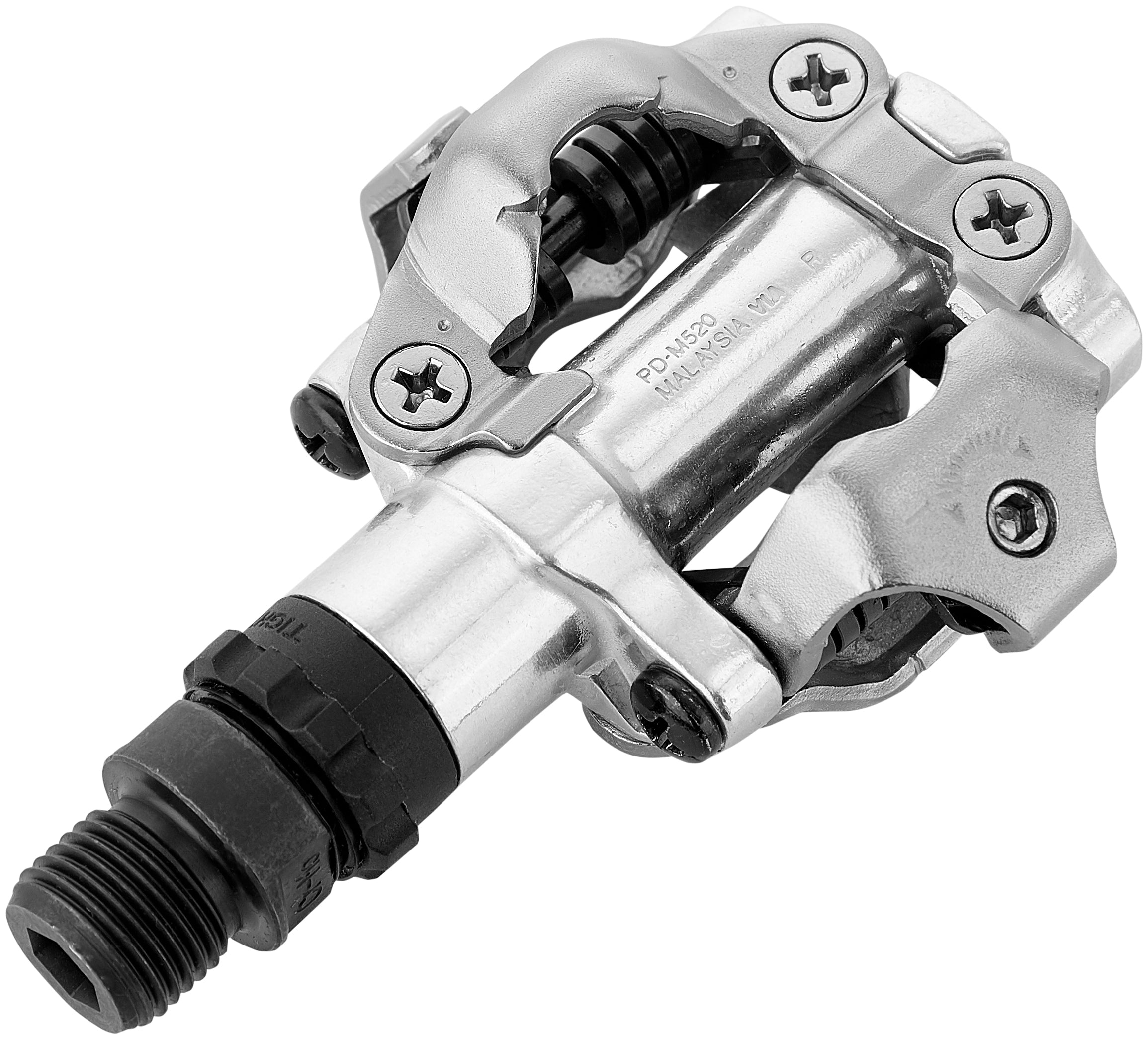 Shimano PD-M520 pedalen SPD zilver