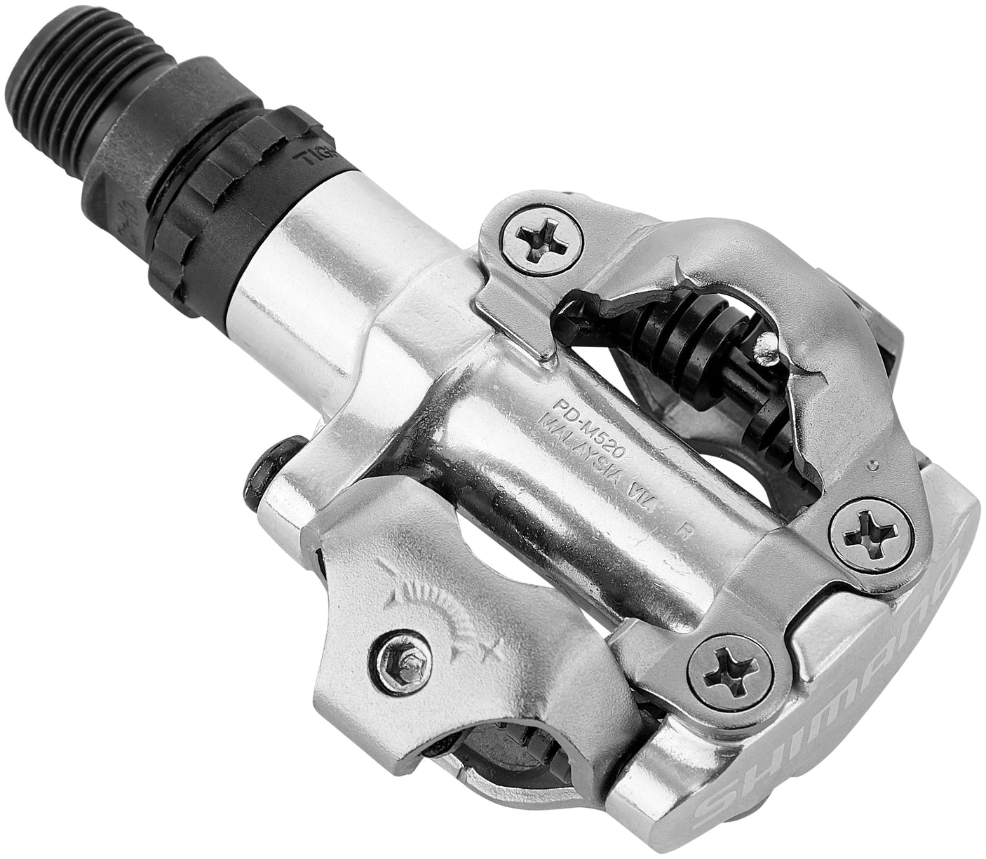 Shimano PD-M520 pedalen SPD zilver