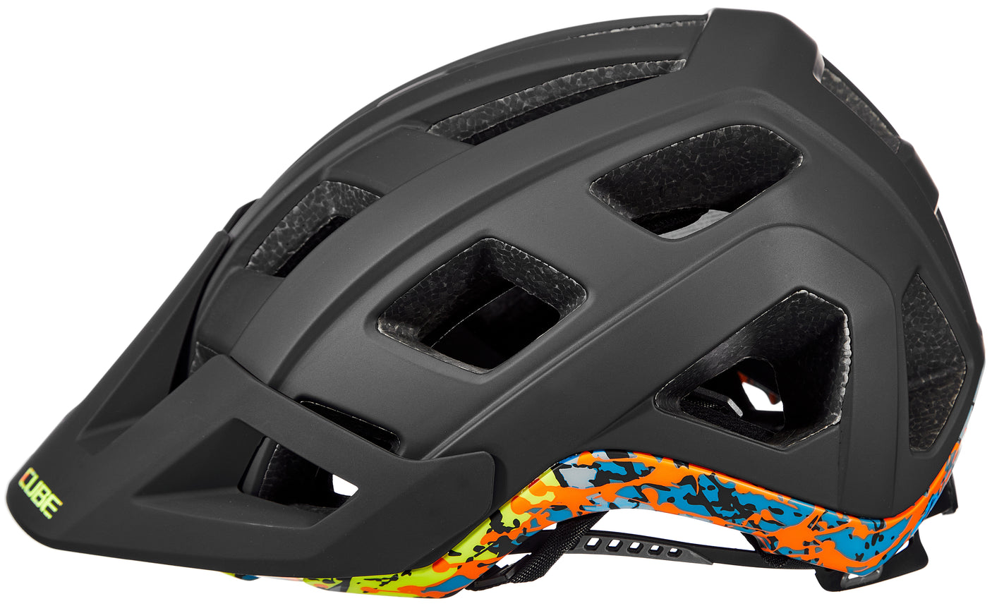 CUBE BADGER MTB-helm zwart'n'splash