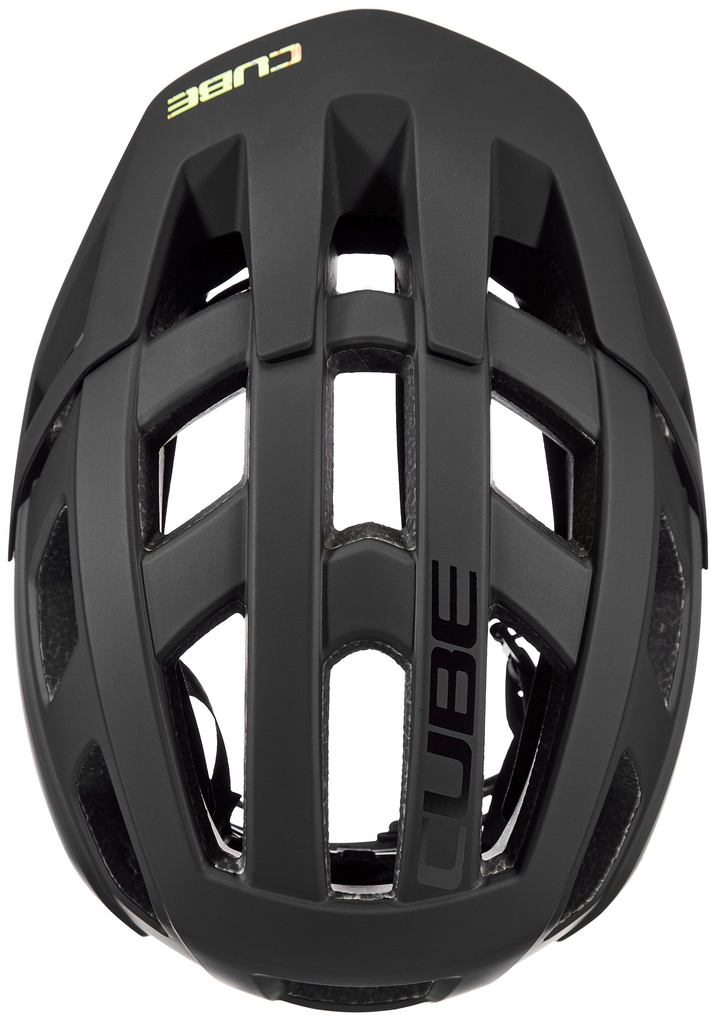 CUBE BADGER MTB-helm zwart'n'splash