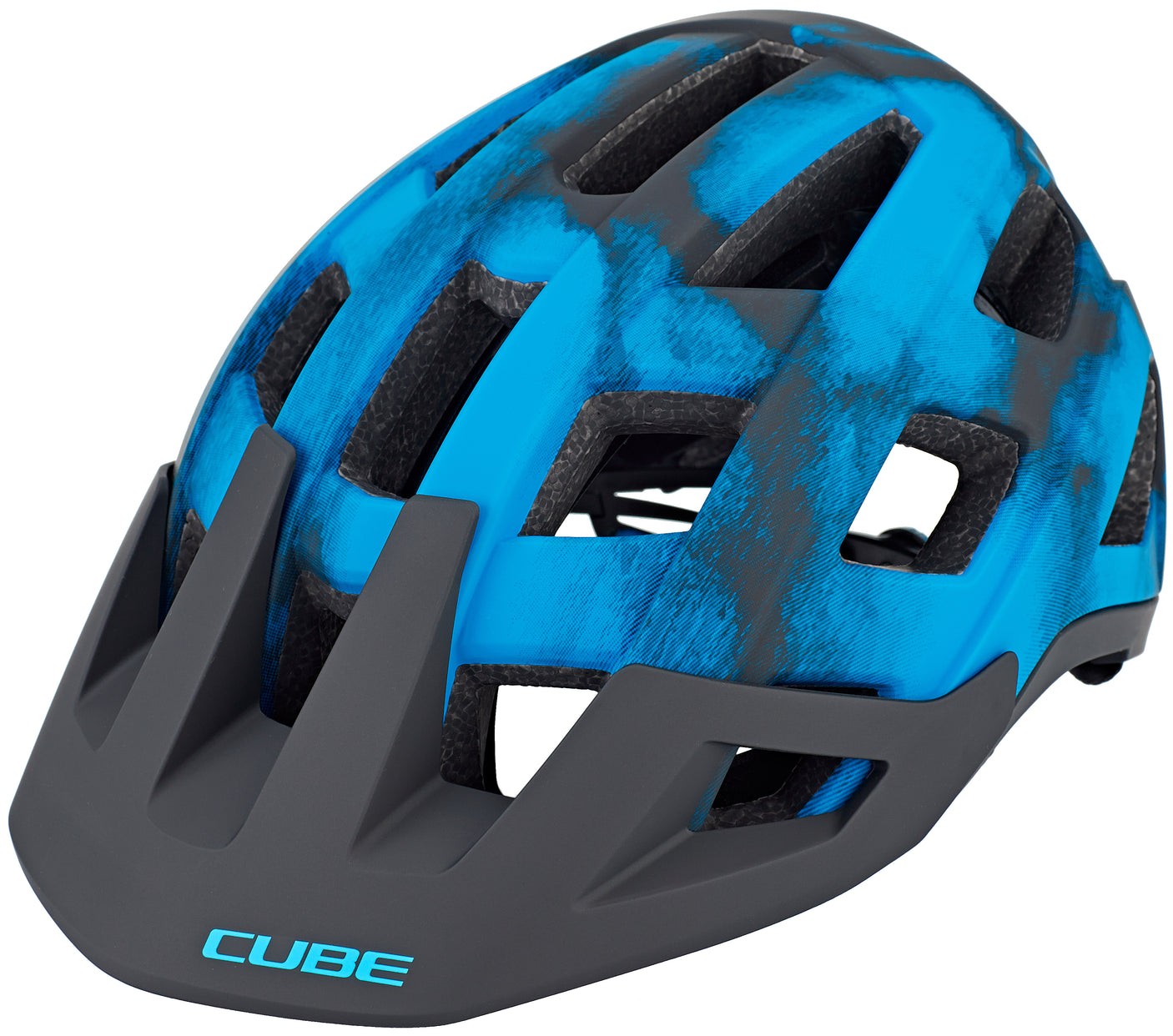 CUBE BADGER MTB-helm blauw