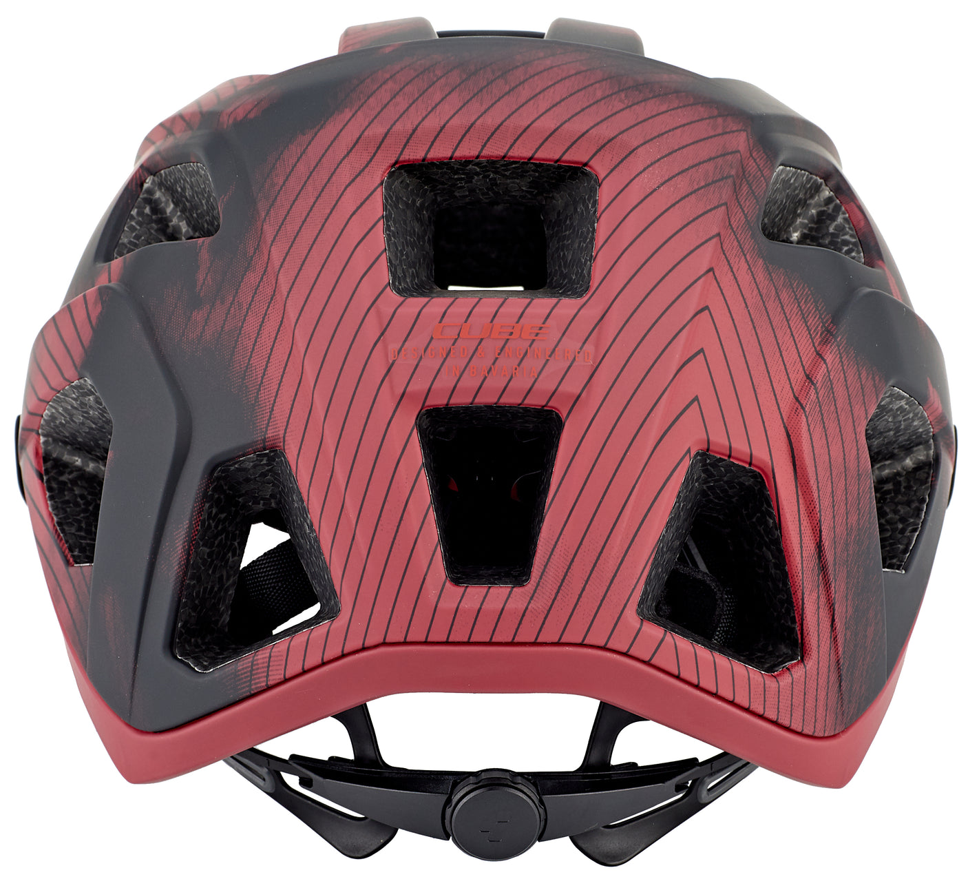 CUBE BADGER MTB-helm rood