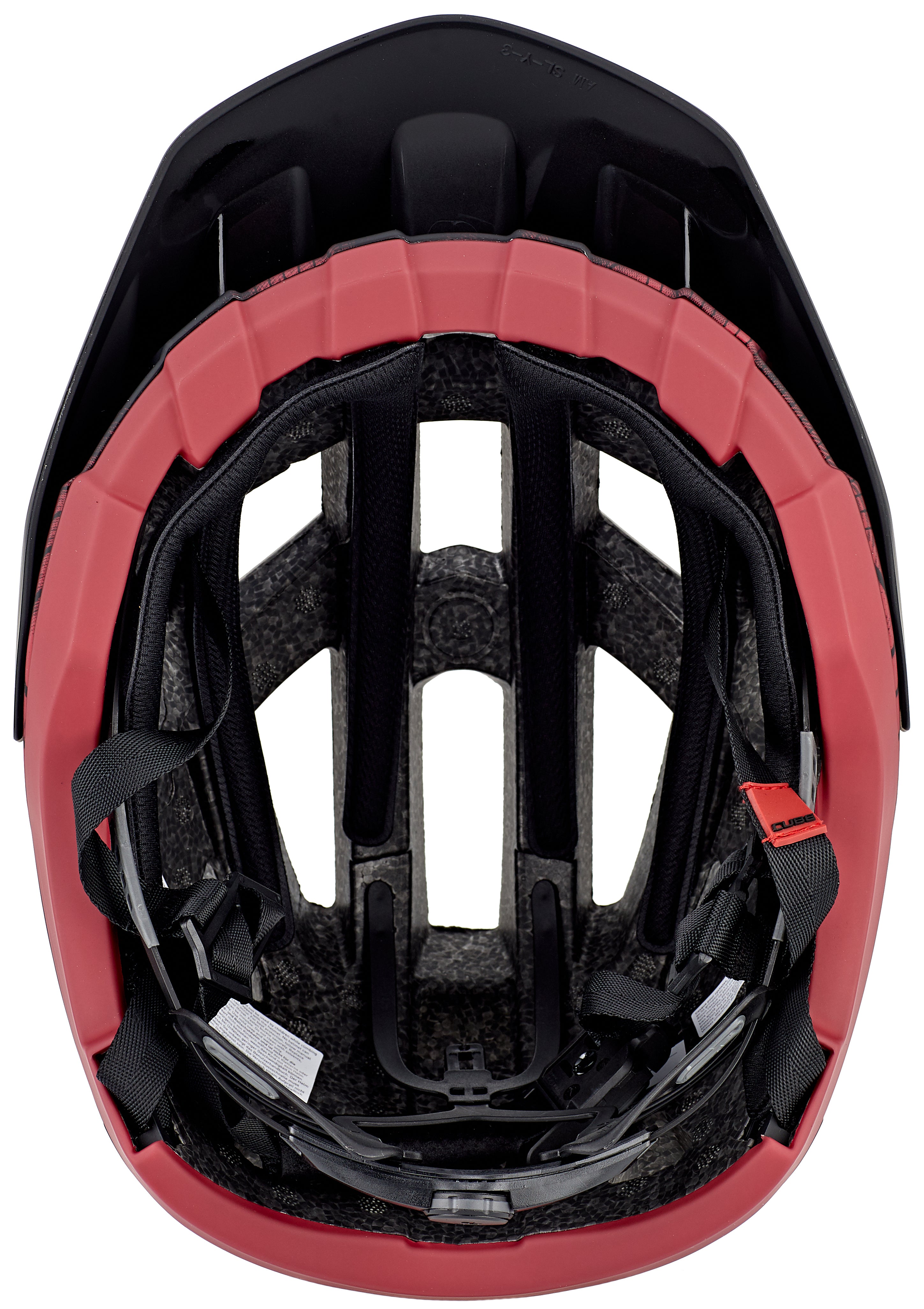 CUBE BADGER MTB-helm rood