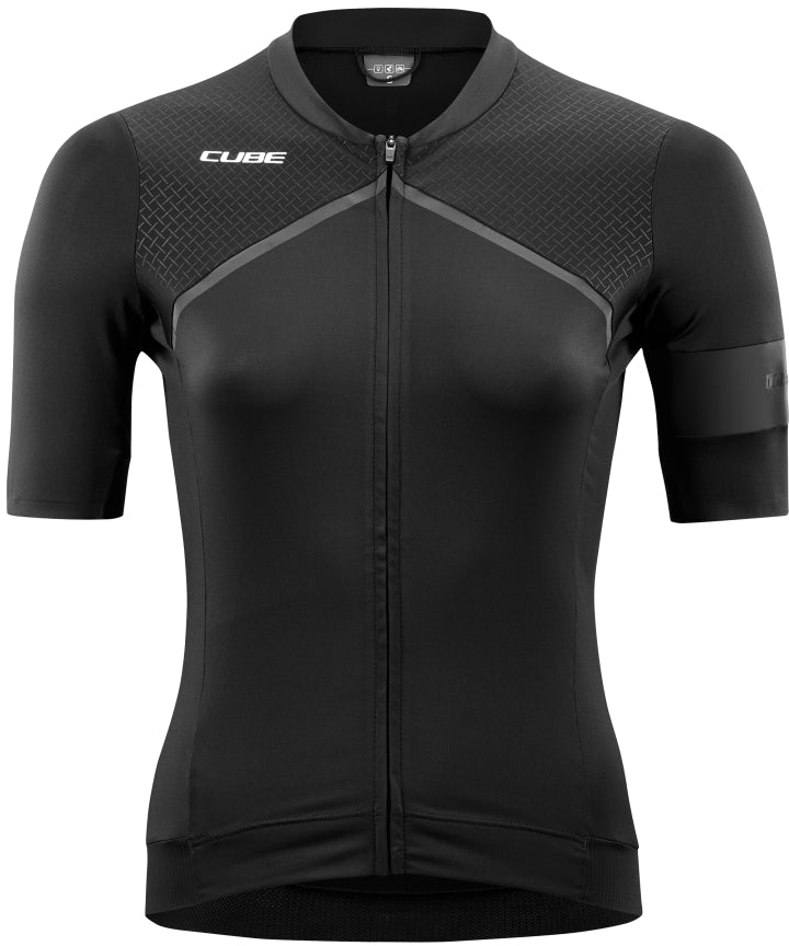 CUBE BLACKLINE WS jersey korte mouw zwart