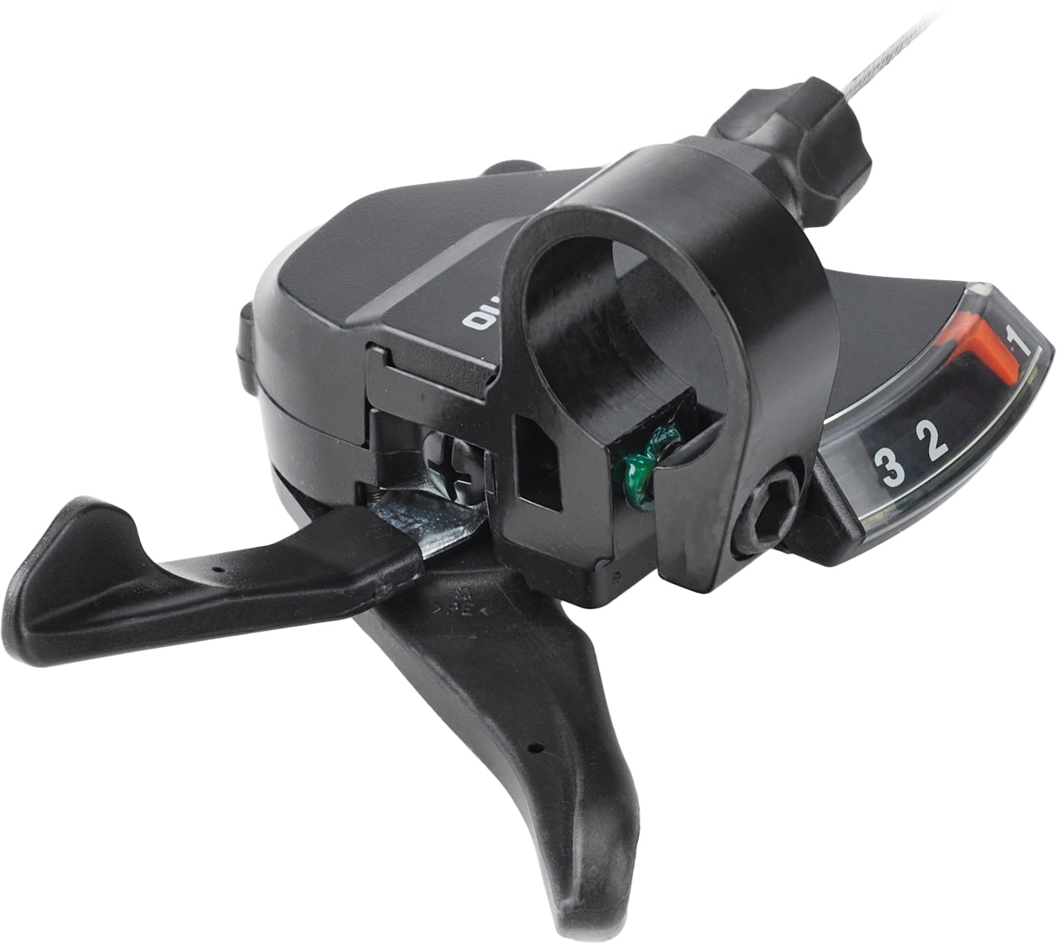 Shimano SL-M315 shifter Rapidfire Plus 3-voudig links zwart