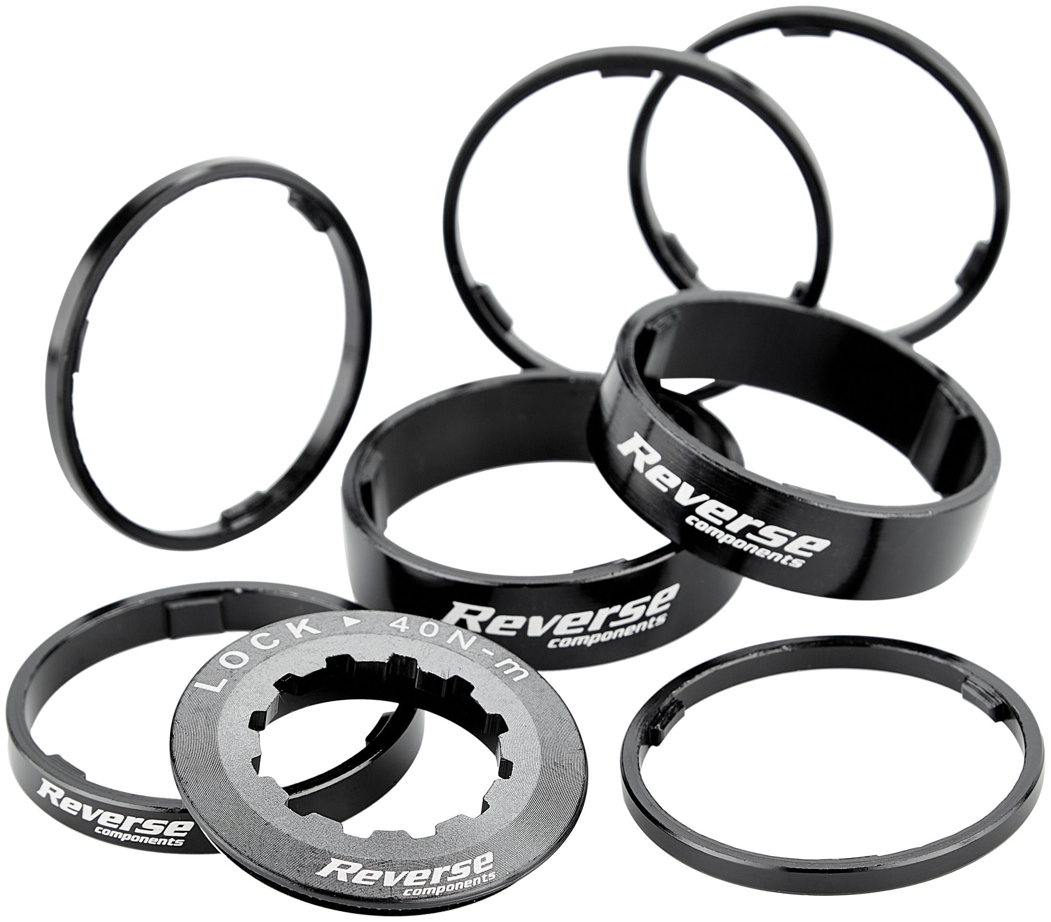 Reverse Single Speed ​​Spacer Kit zwart