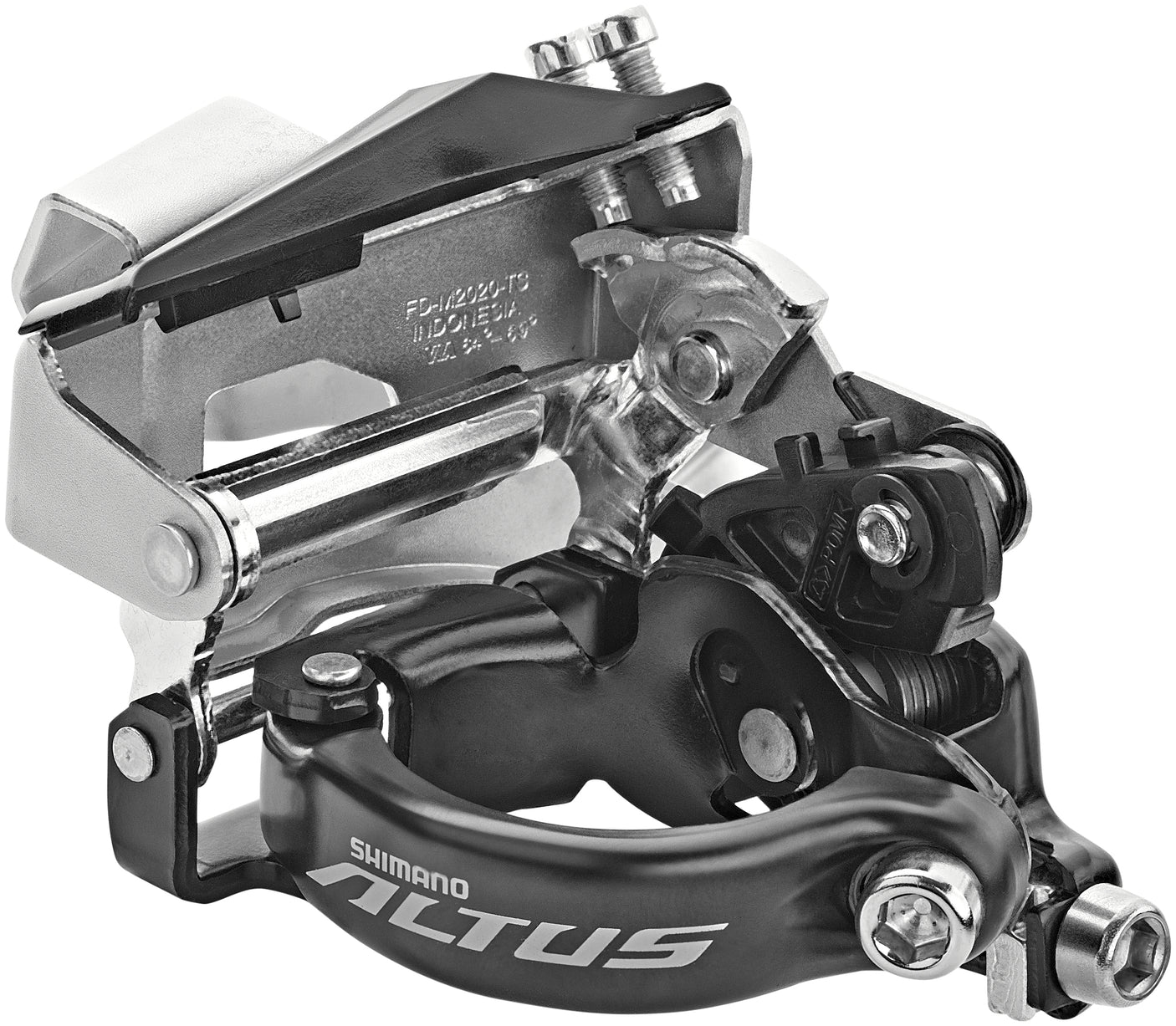 Shimano Altus FD-M2020 voorderailleur 2x9-speed top swing diep