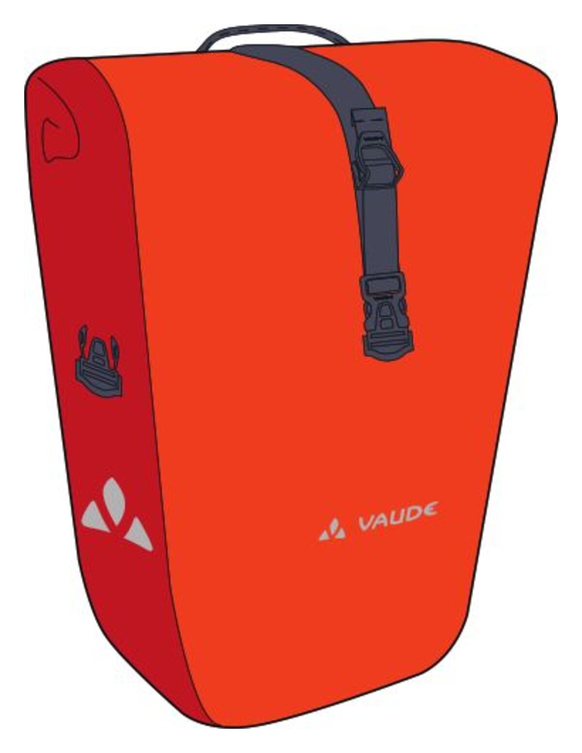 VAUDE Aqua Back bagagedragertas rood