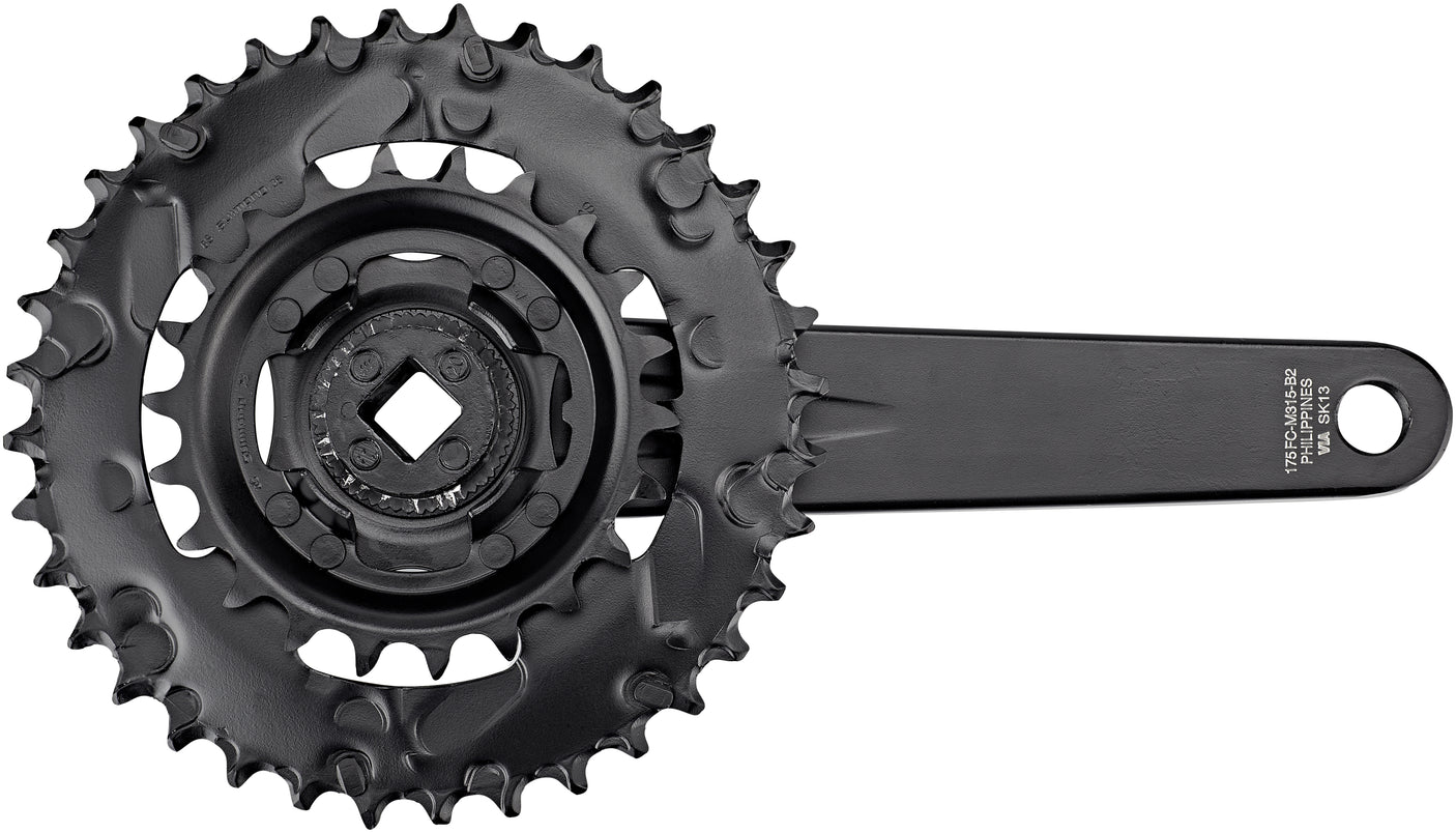 Shimano FC-M315-B crankstel 2x7/8-speed 36-22T