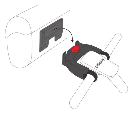 VAUDE Klick-Fix-systeem voor stuurtassen voor e-bike-sturen