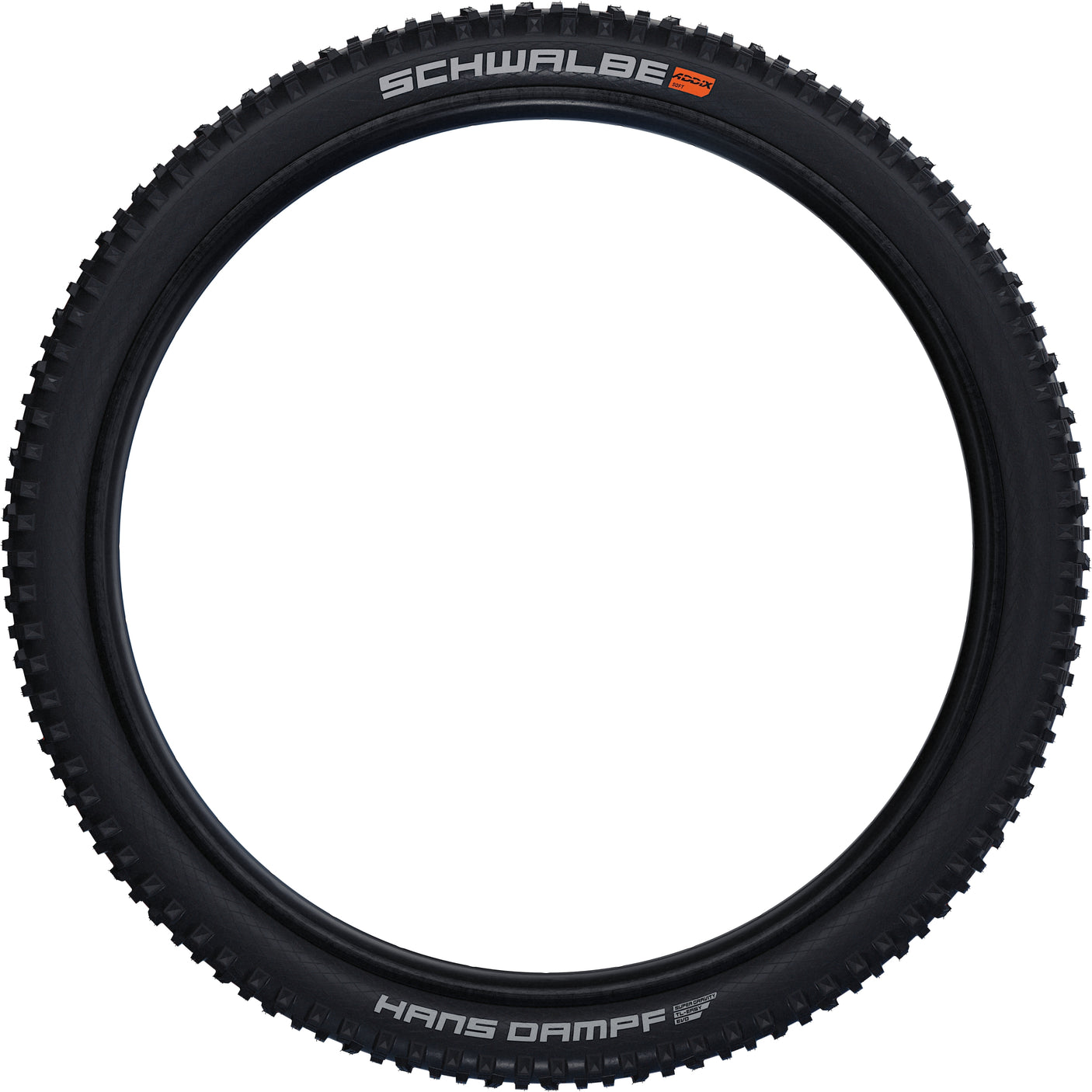 Schwalbe Hans Dampf Super Trail Evolution vouwband 29x2.35" TLE E-25 Addix Soft zwart