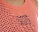 CUBE WS functioneel ondershirt mesh mouwloos koraal