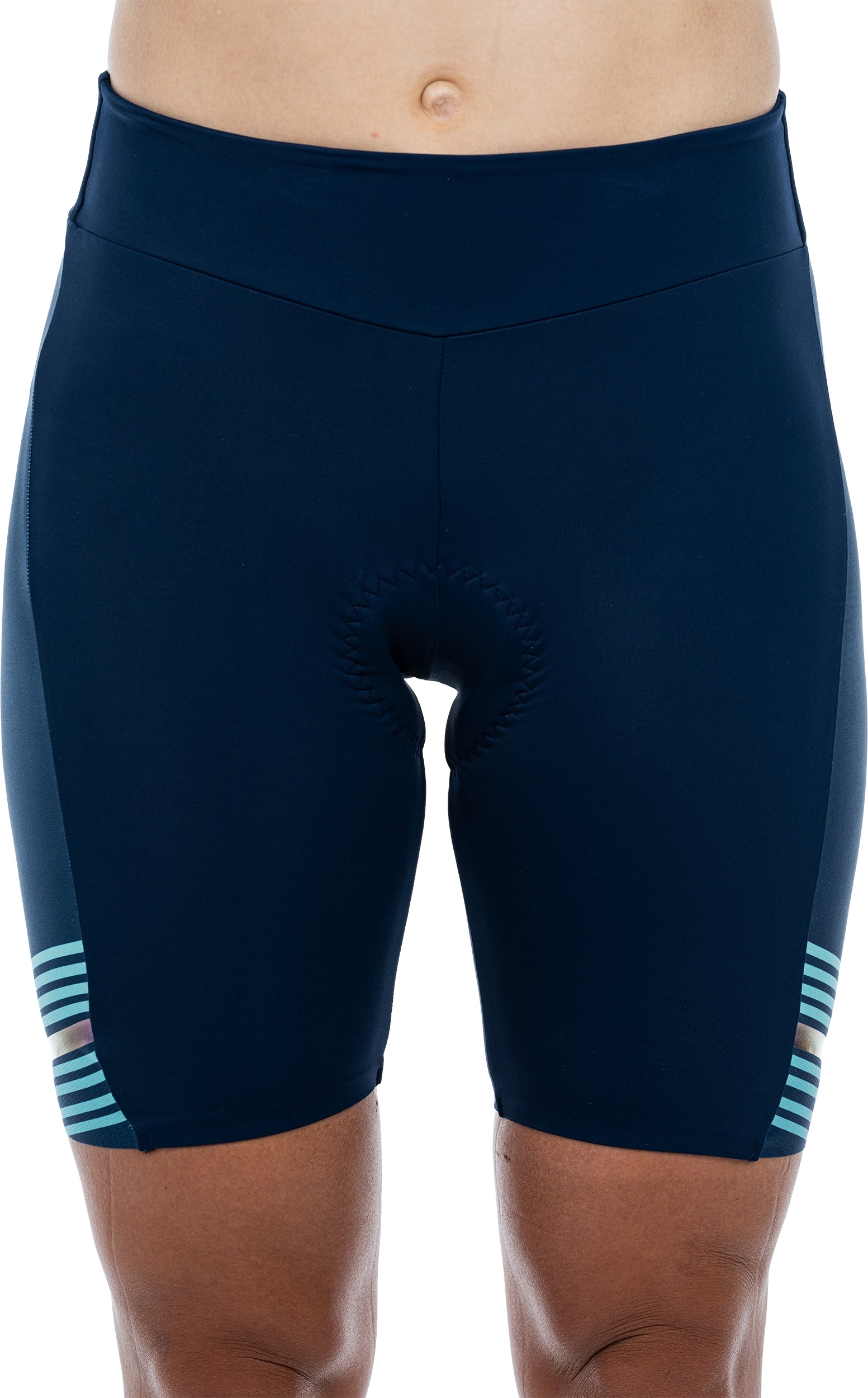 CUBE TEAMLINE WS fietsbroek kort blauw'n'mint