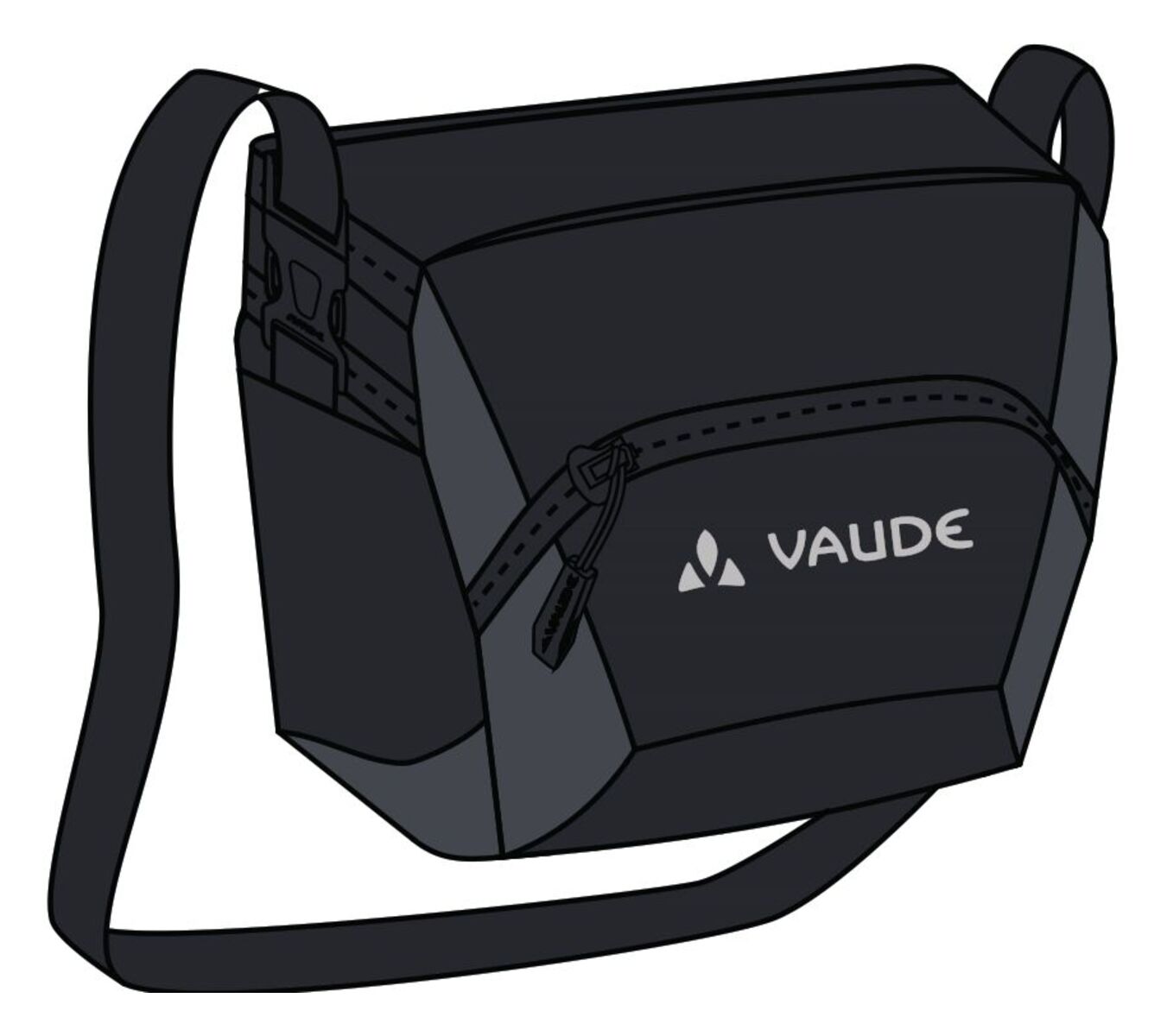 VAUDE OnTour Box L tas Klickfix ready zwart