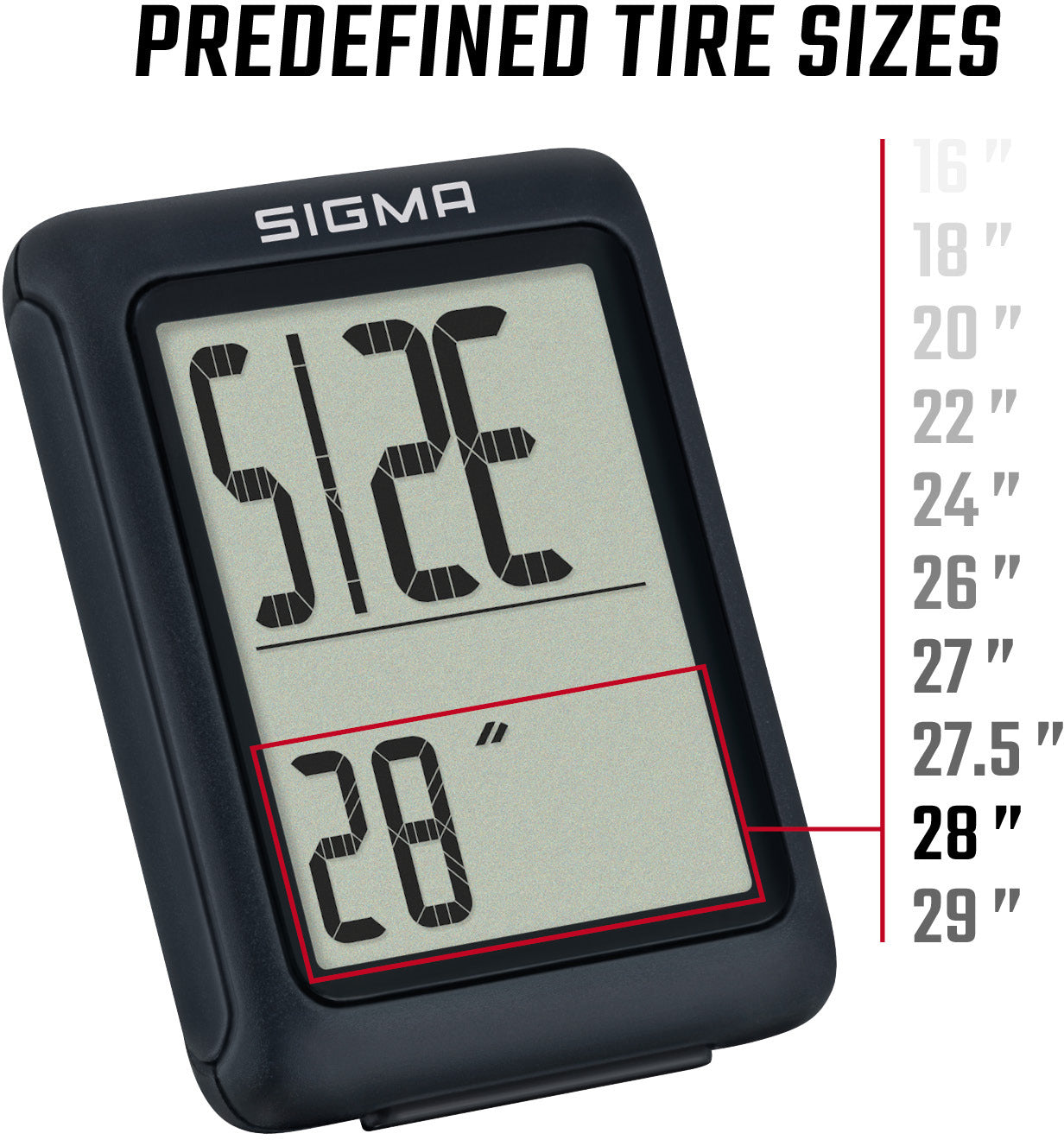 Sigma BC 5.0 fietscomputer bedraad