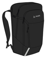 VAUDE Cycle 28 II 2in1 fietstas en rugzak zwart