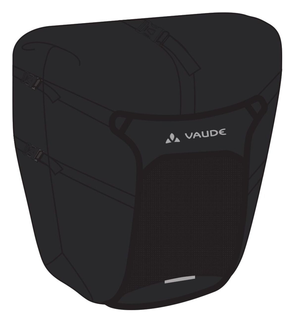 VAUDE Trailcargo fietstas zwart