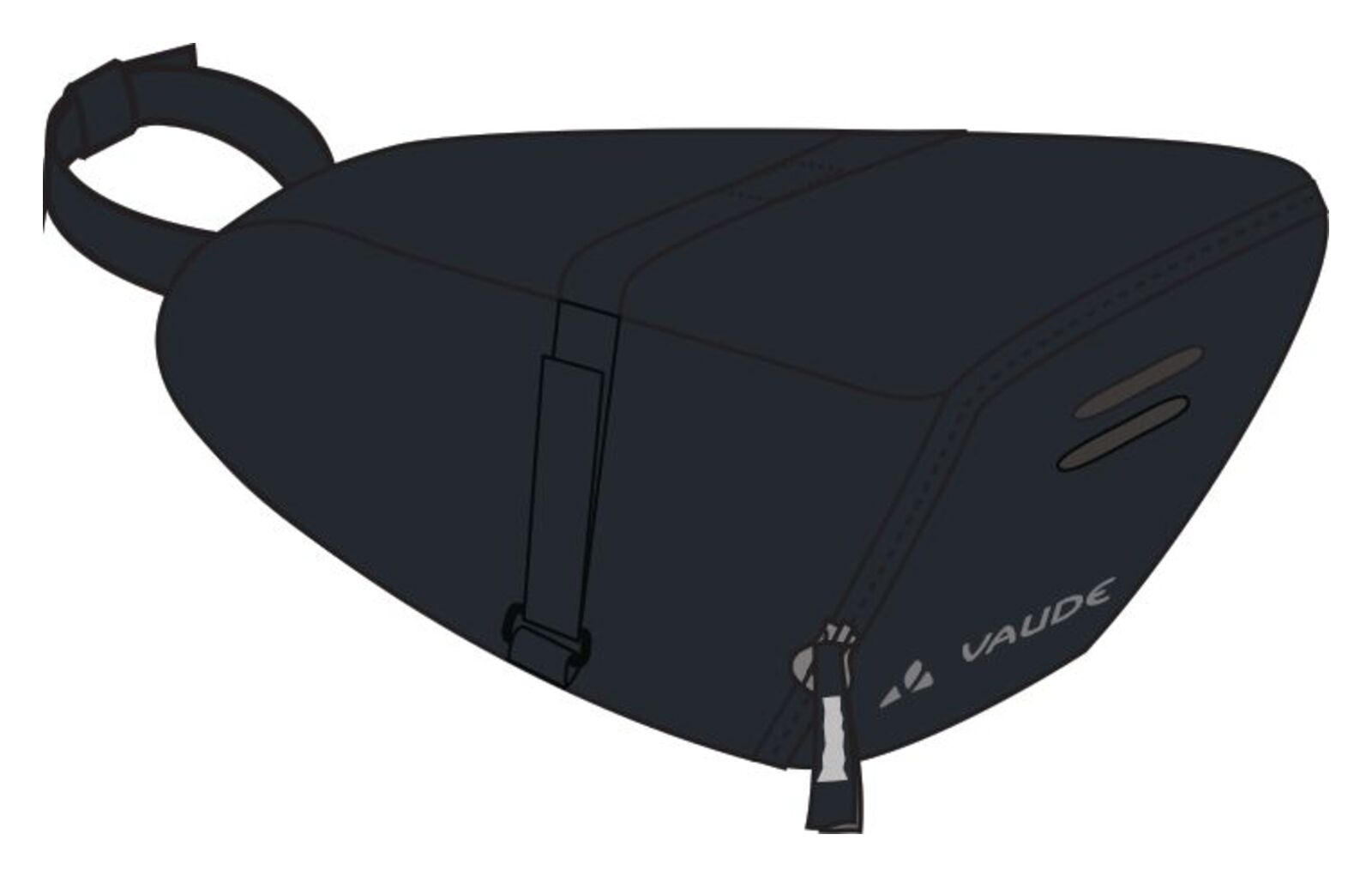 VAUDE Race Light XL Luminum zadeltas zwart