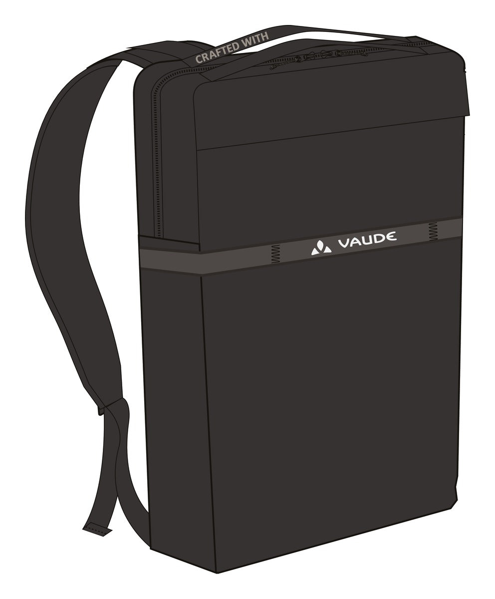 VAUDE Mineo Transformer 20 rugzak zwart