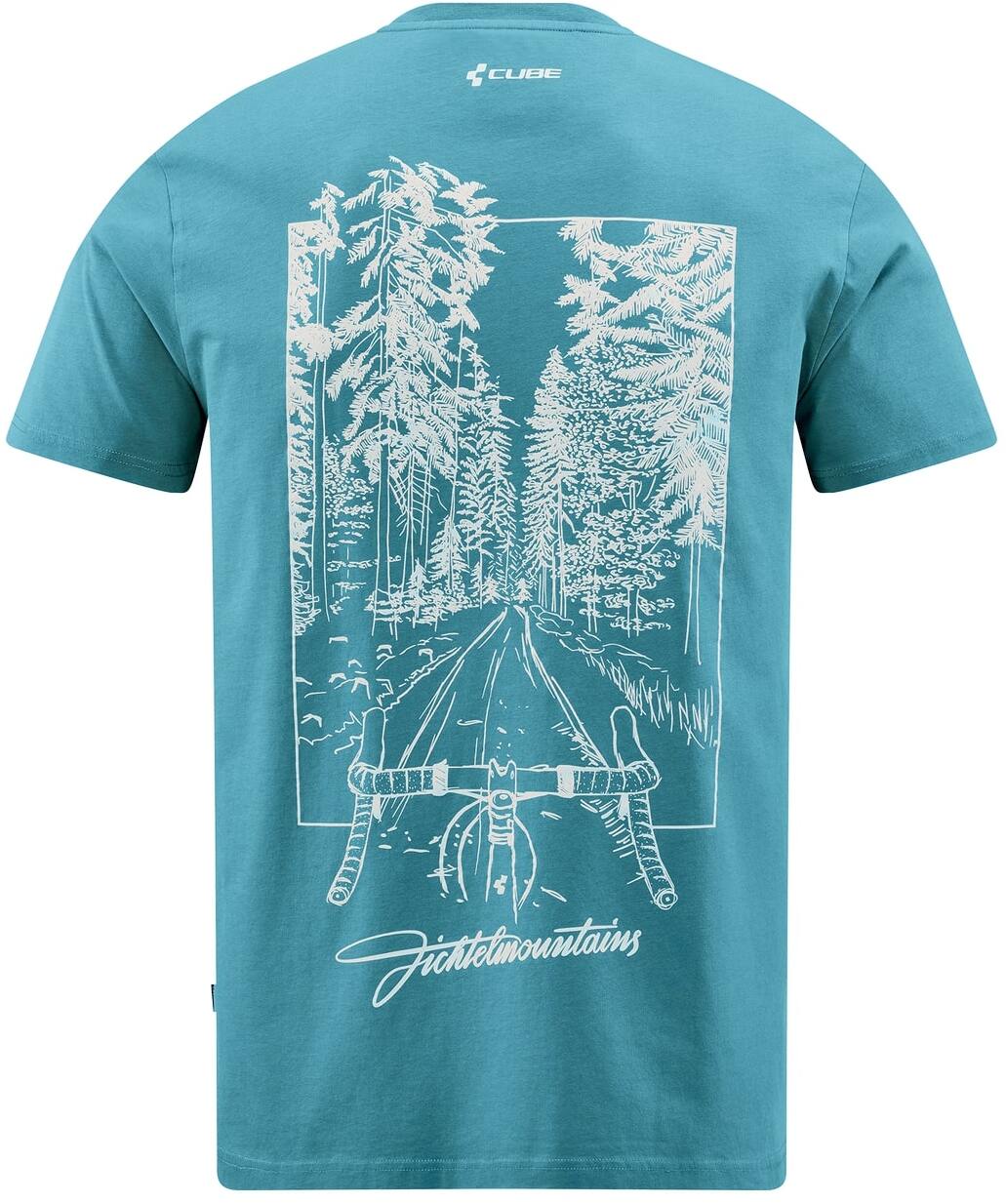 CUBE Biologisch T-shirt Fichtelmountains GTY FIT