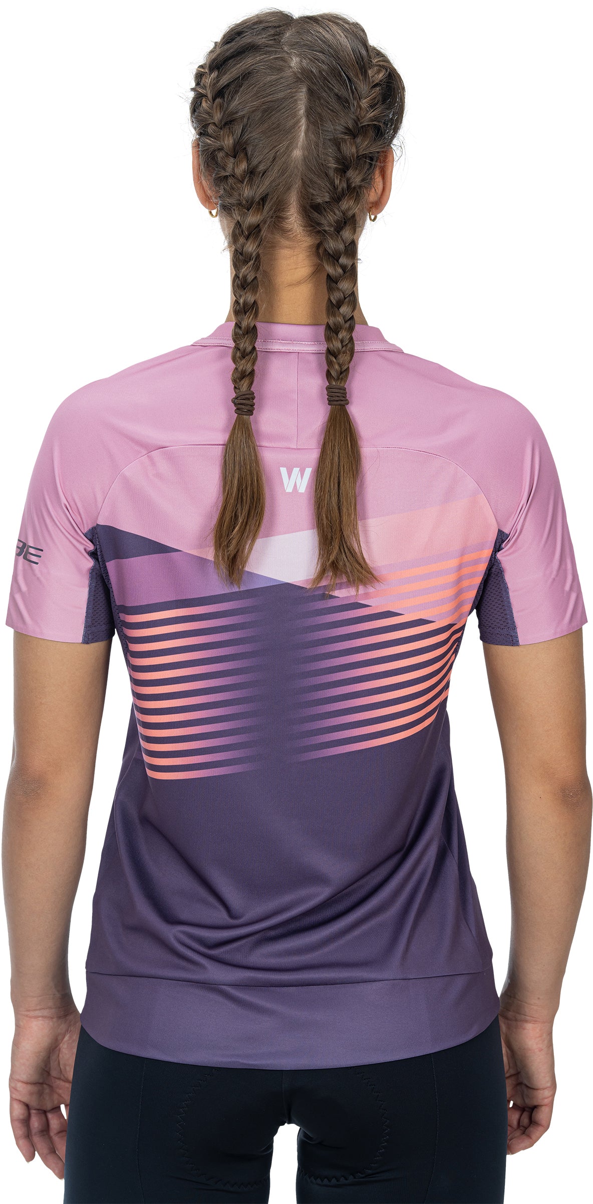 CUBE TEAMLINE WS jersey met ronde hals en korte mouwen violet'n'rose