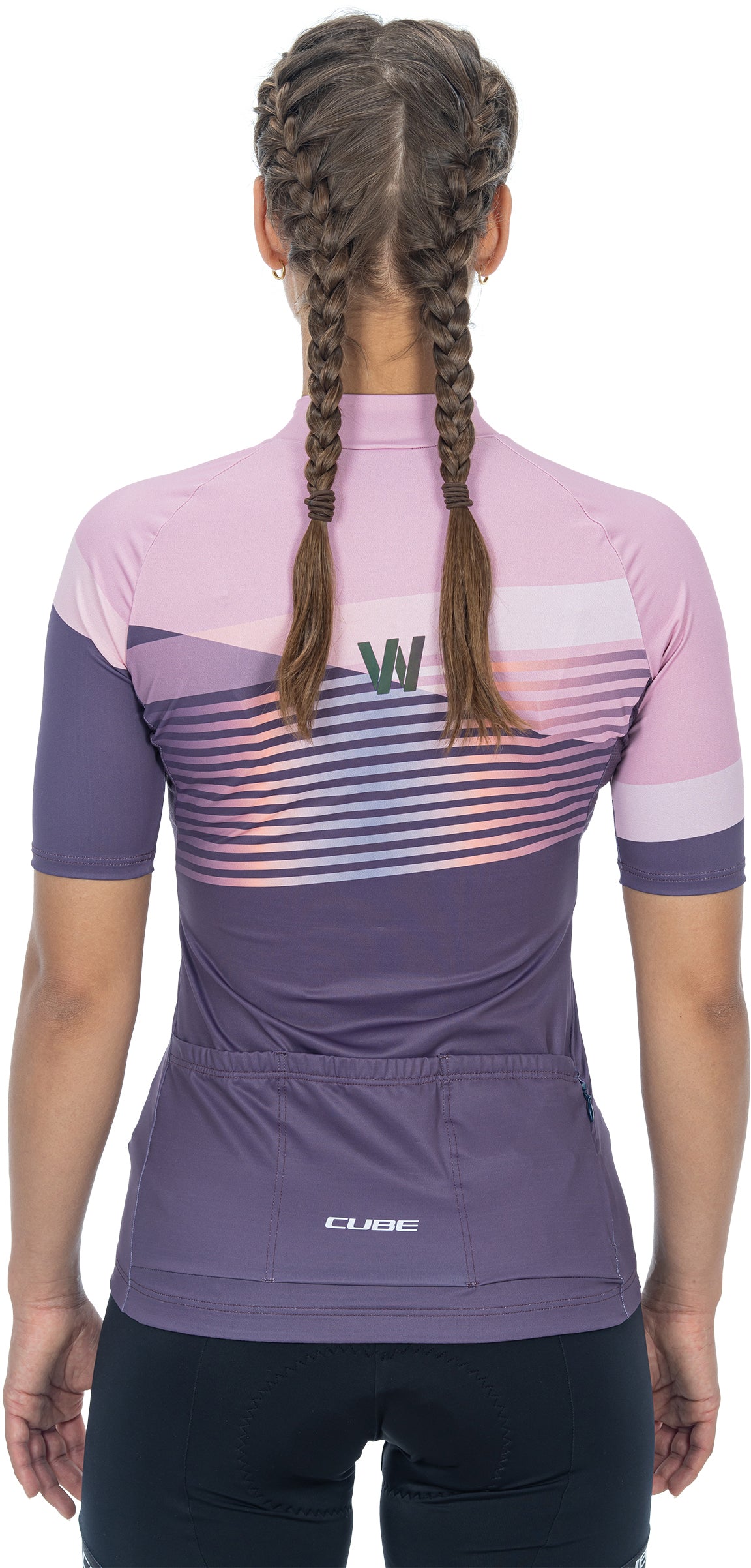 CUBE TEAMLINE WS jersey korte mouw violet'n'rose