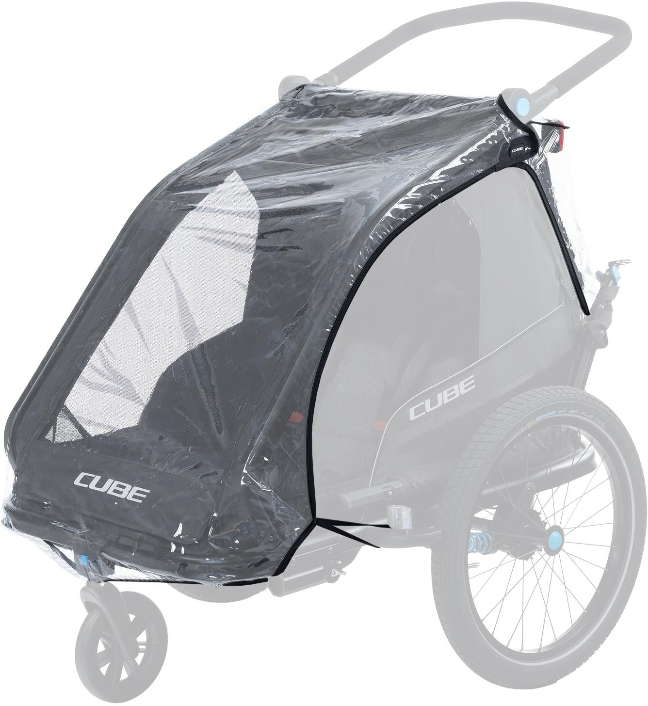 CUBE regenhoes voor kinderfietskar Dubbel CMPT