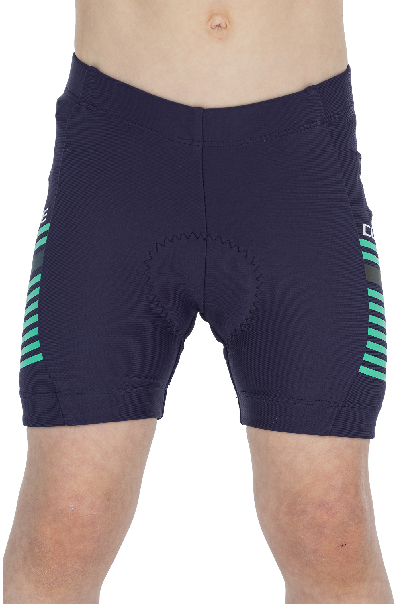 CUBE TEAMLINE fietsbroek ROOKIE blauw'n'mint