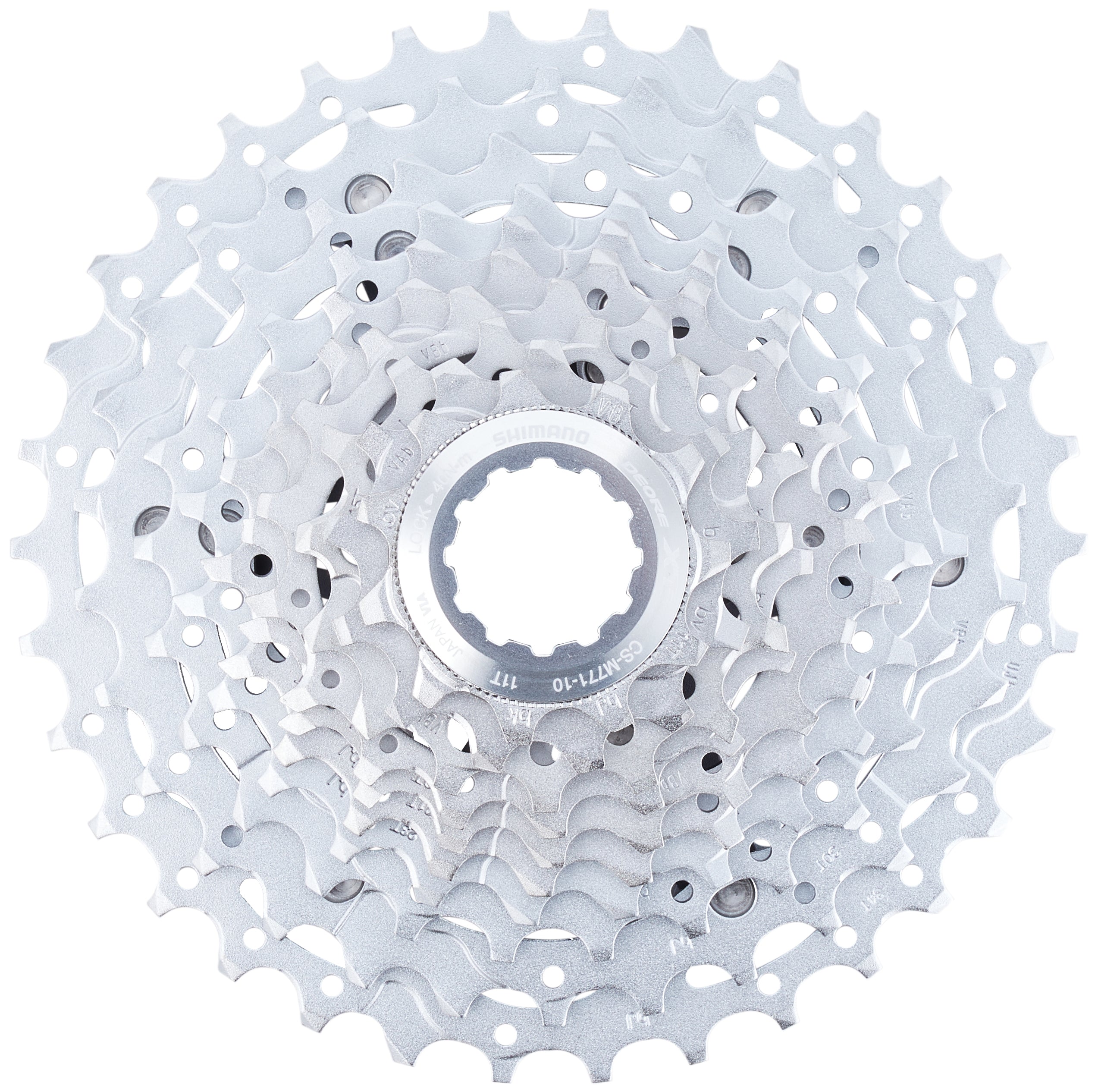 Shimano Deore XT CS-M771 cassette 10-speed zilver