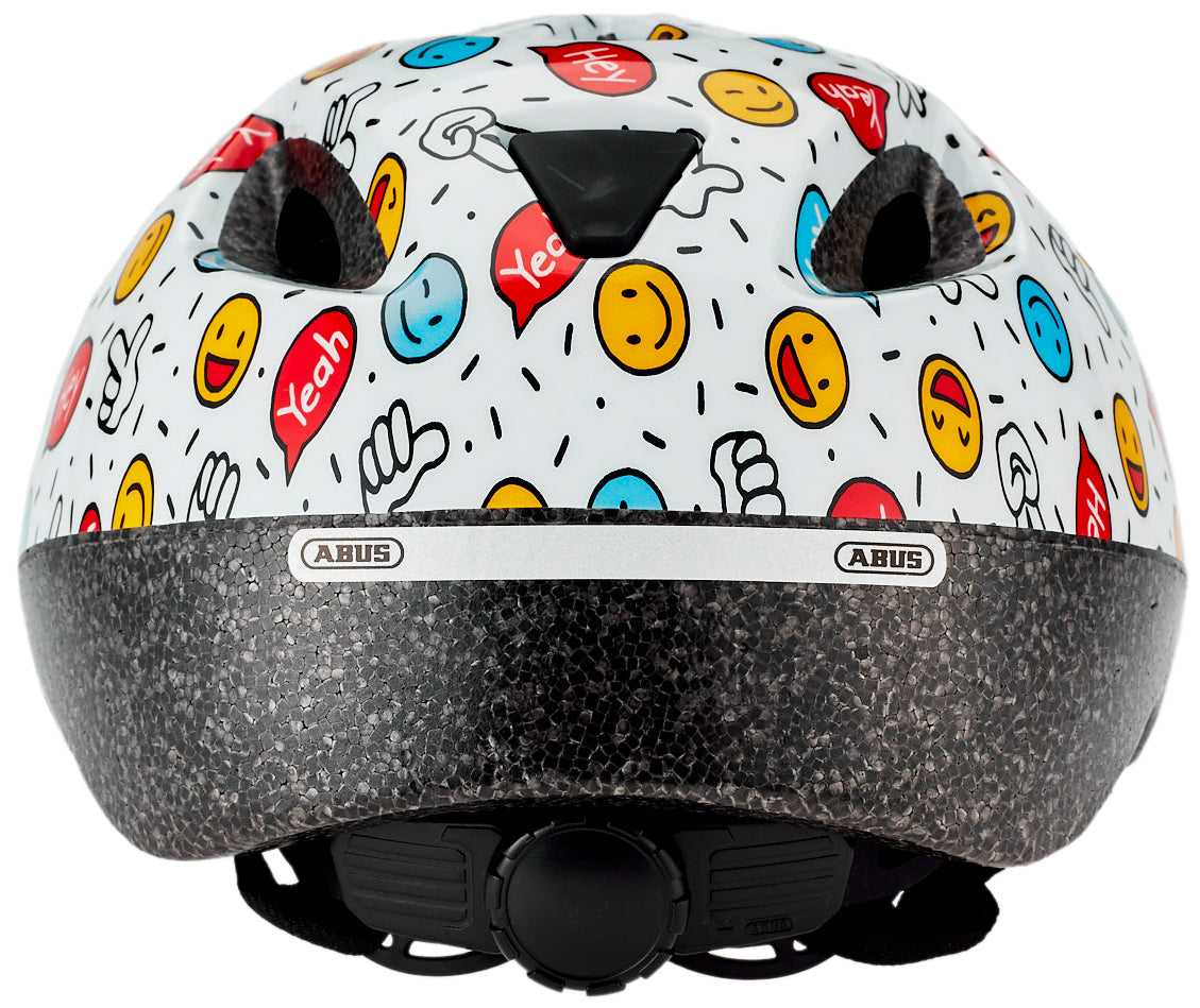 ABUS Smooty 2.0 helm kinderen witte smiley