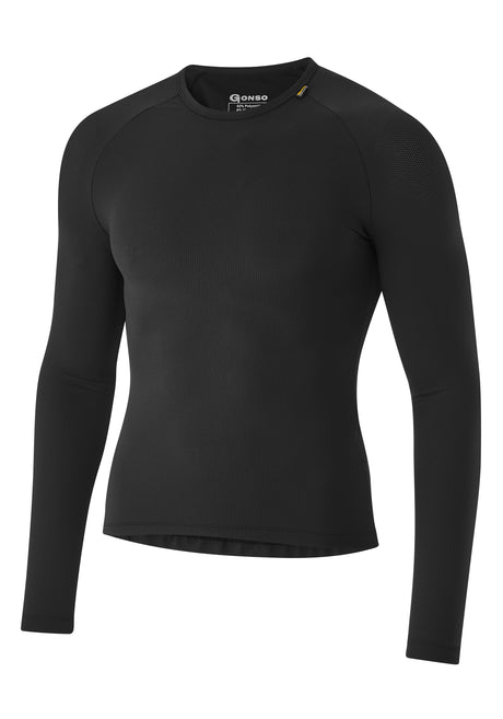 Gonso Base Shirt Lange Mouw Heren Zwart