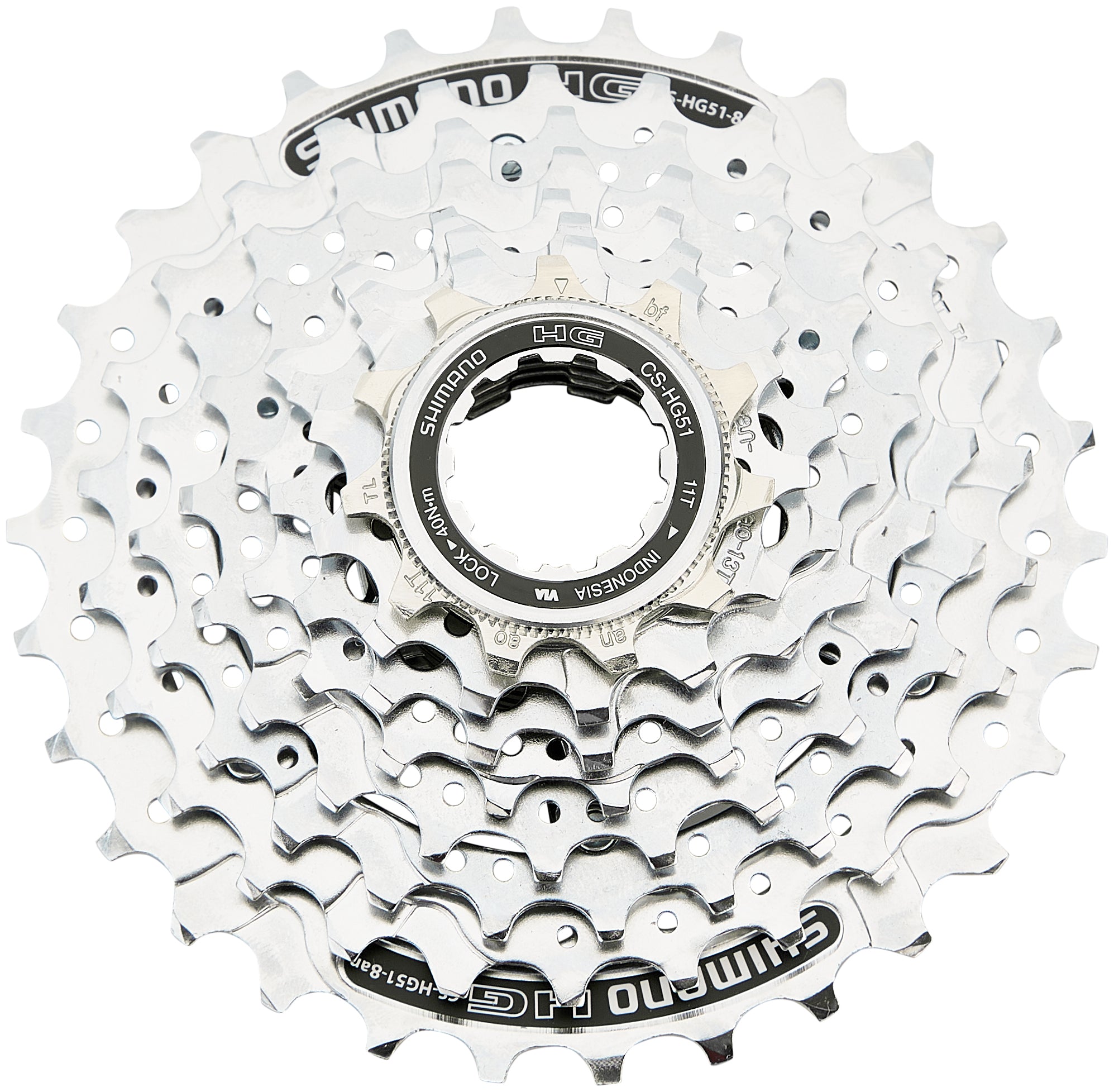 Shimano CS-HG51 cassette 8-speed zilver