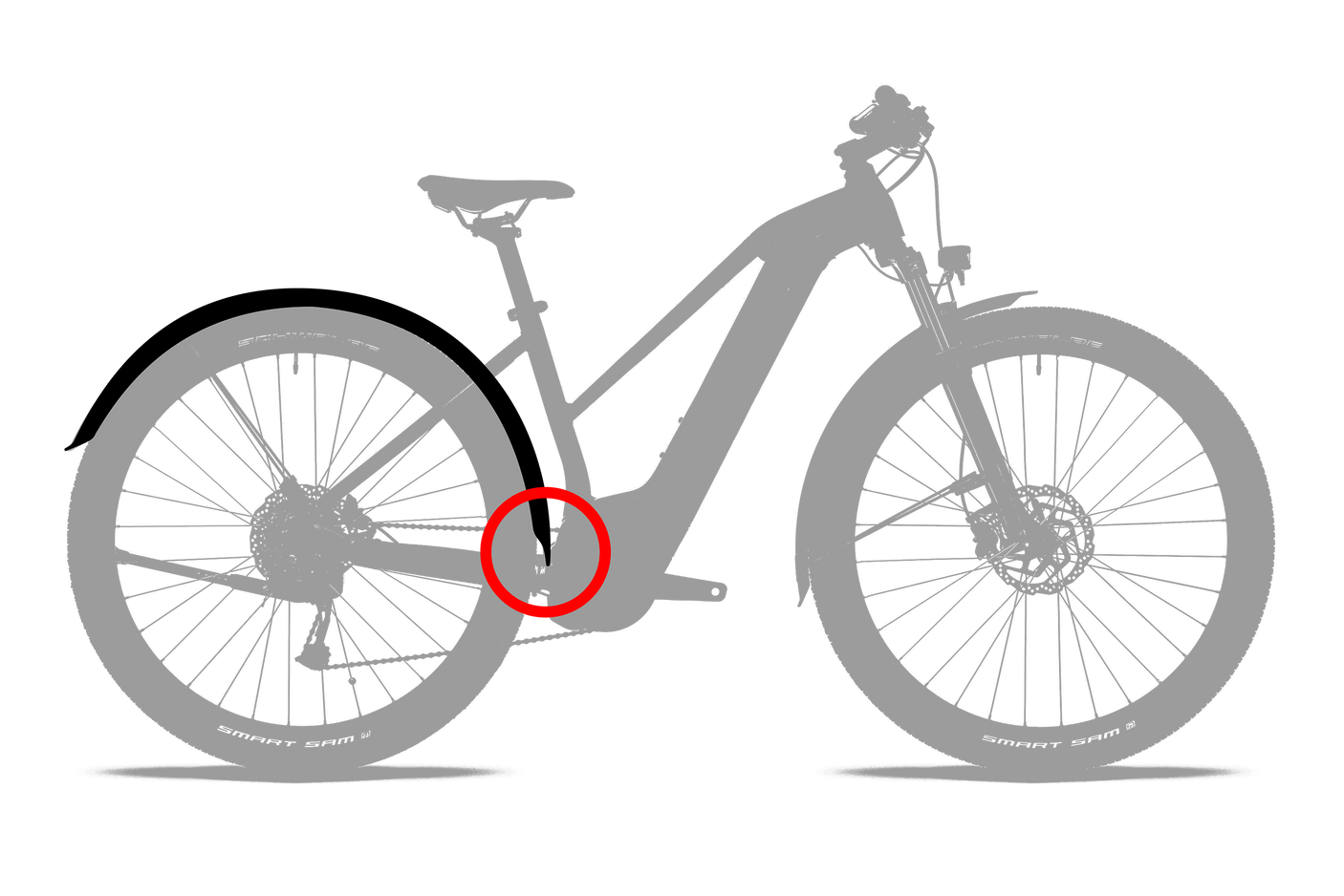 ACID spatbordenset 57 28" BB Mount 2.0 zwart