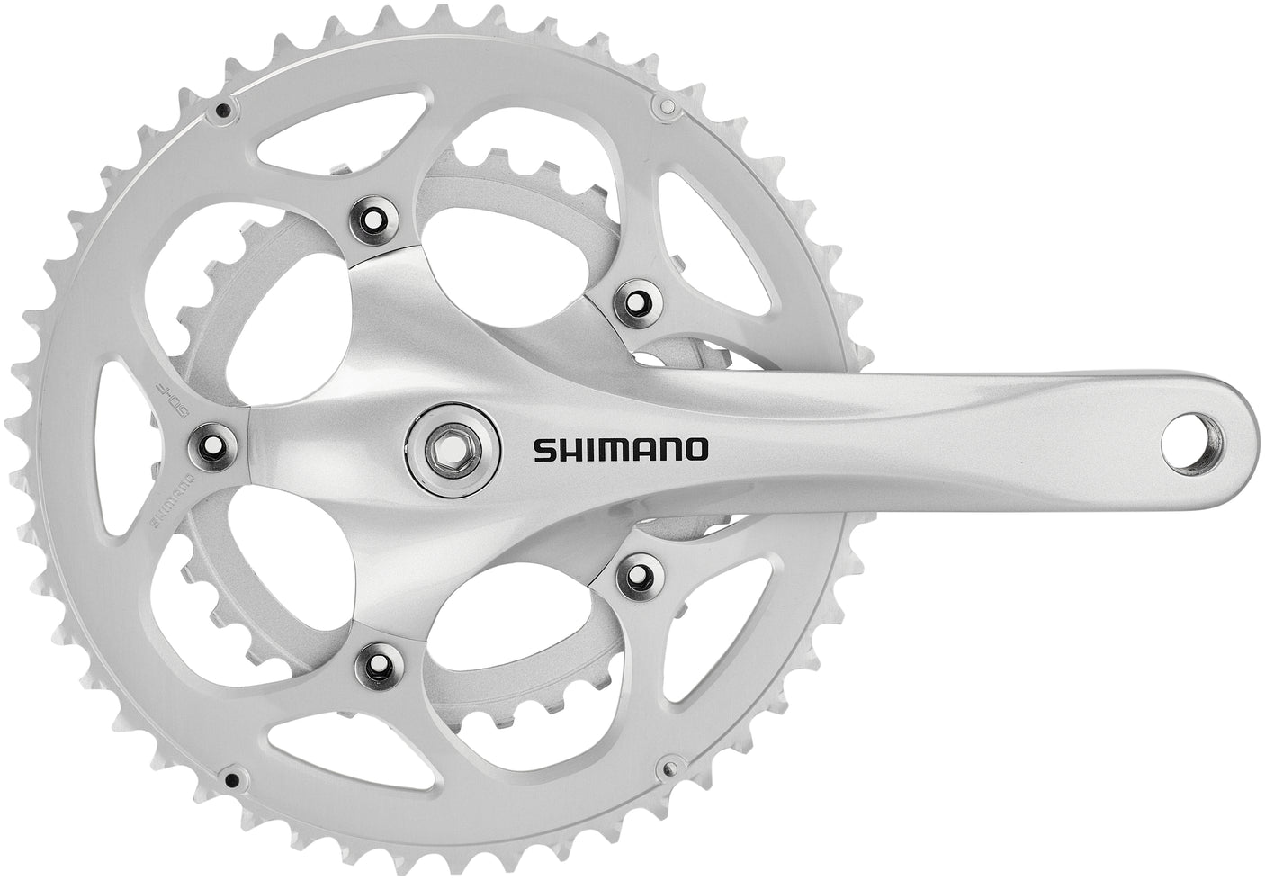 Shimano FC-R345 crankstel 50/34 2x9-speed zilver