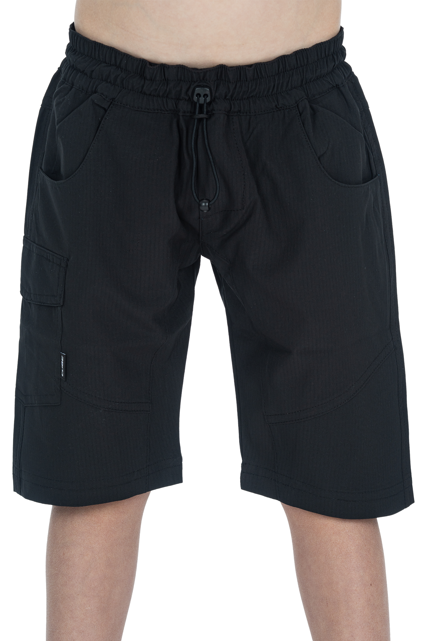 CUBE TEAMLINE Baggy Shorts ROOKIE zwart'n'wit