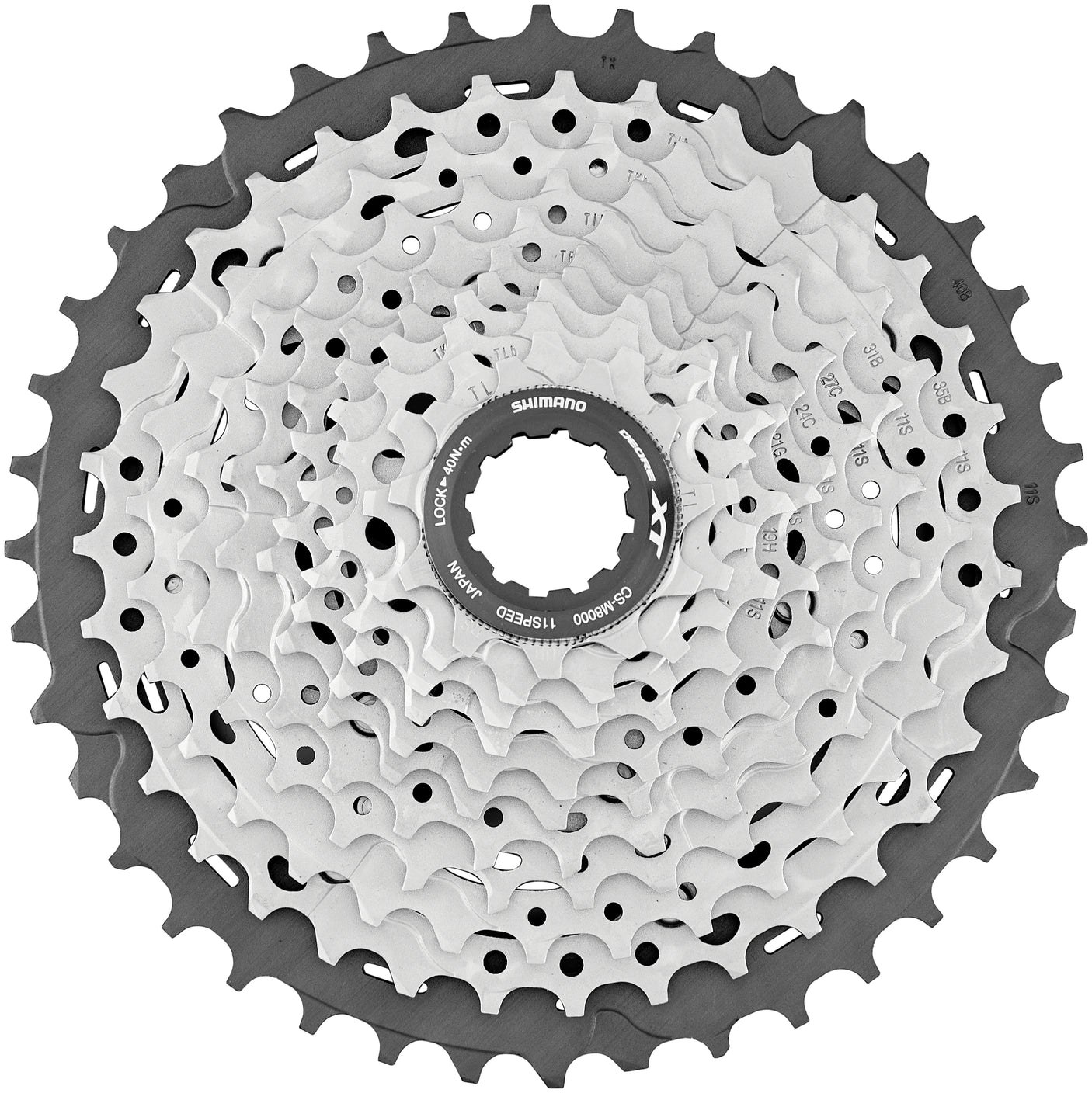 Shimano Deore XT CS-M8000 cassette 11-speed zilver