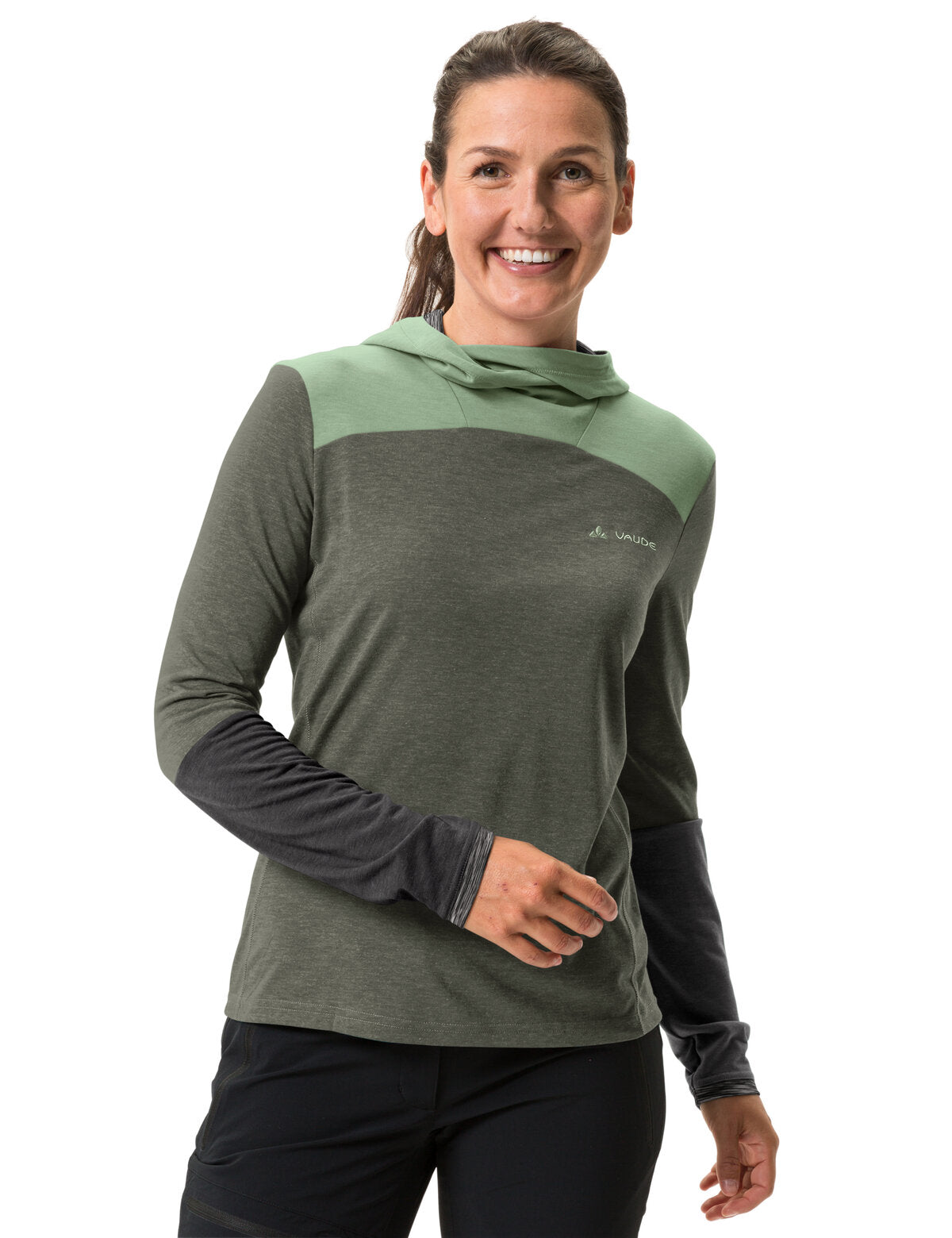 VAUDE Tremalzo shirt met lange mouwen dames olijfgroen