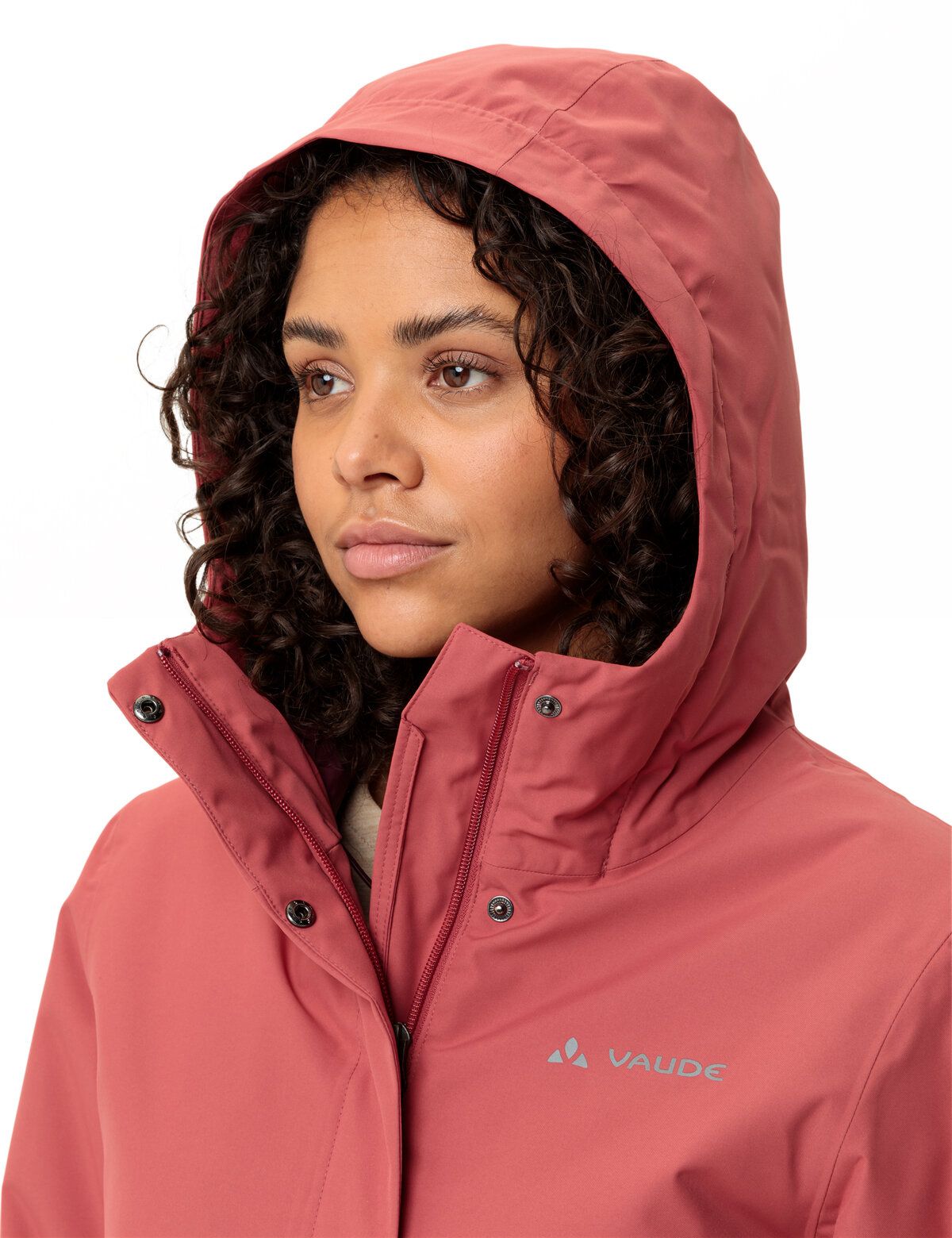 VAUDE Cyclist gevoerde Parka II dames baksteen